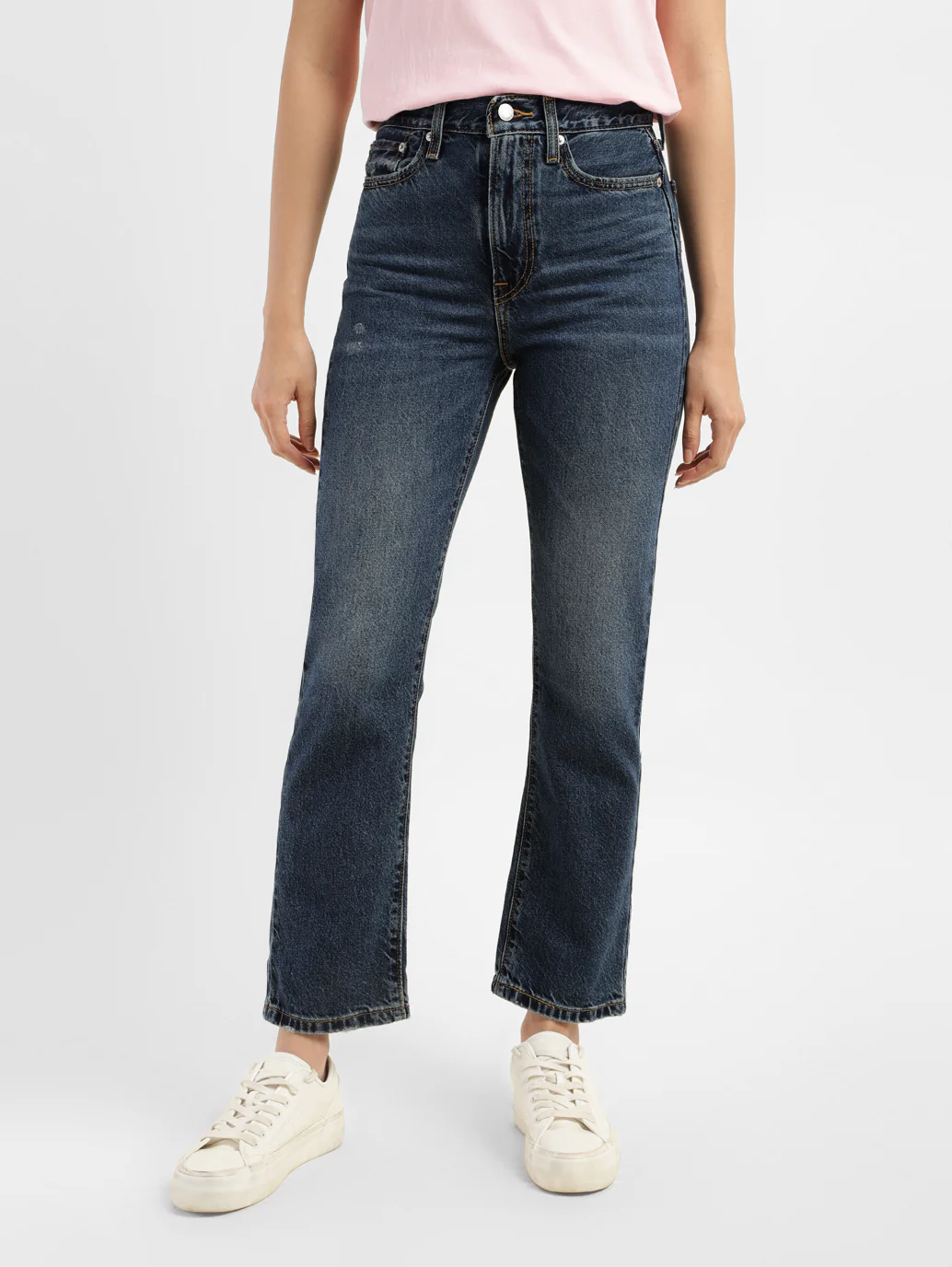 Women's Blue Wedgie Straight Fit High Rise Jeans - Image 7