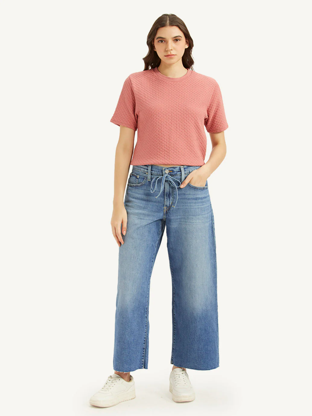 Women's Blue XL Straight Fit Mid Rise Jeans - Image 2