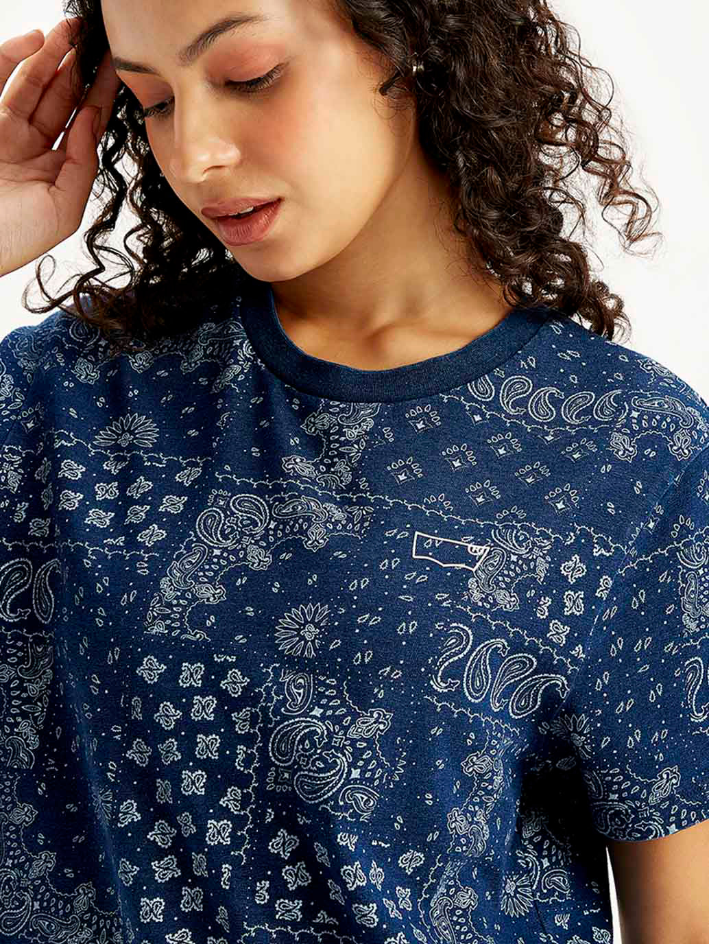 Women's Paisley Regular Fit T-Shirt - Image 5