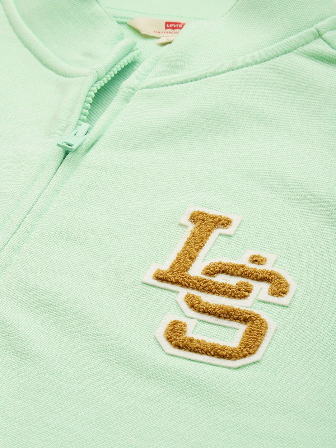 Women's Patchwork Light Green Hooded Sweatshirt - Image 2