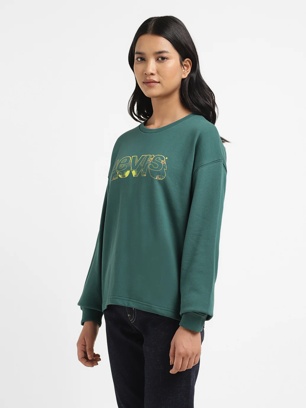 Womens Printed Crew Neck T-Shirt - Image 3