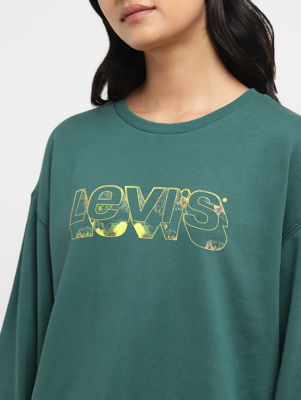 Womens Printed Crew Neck T-Shirt - Image 4