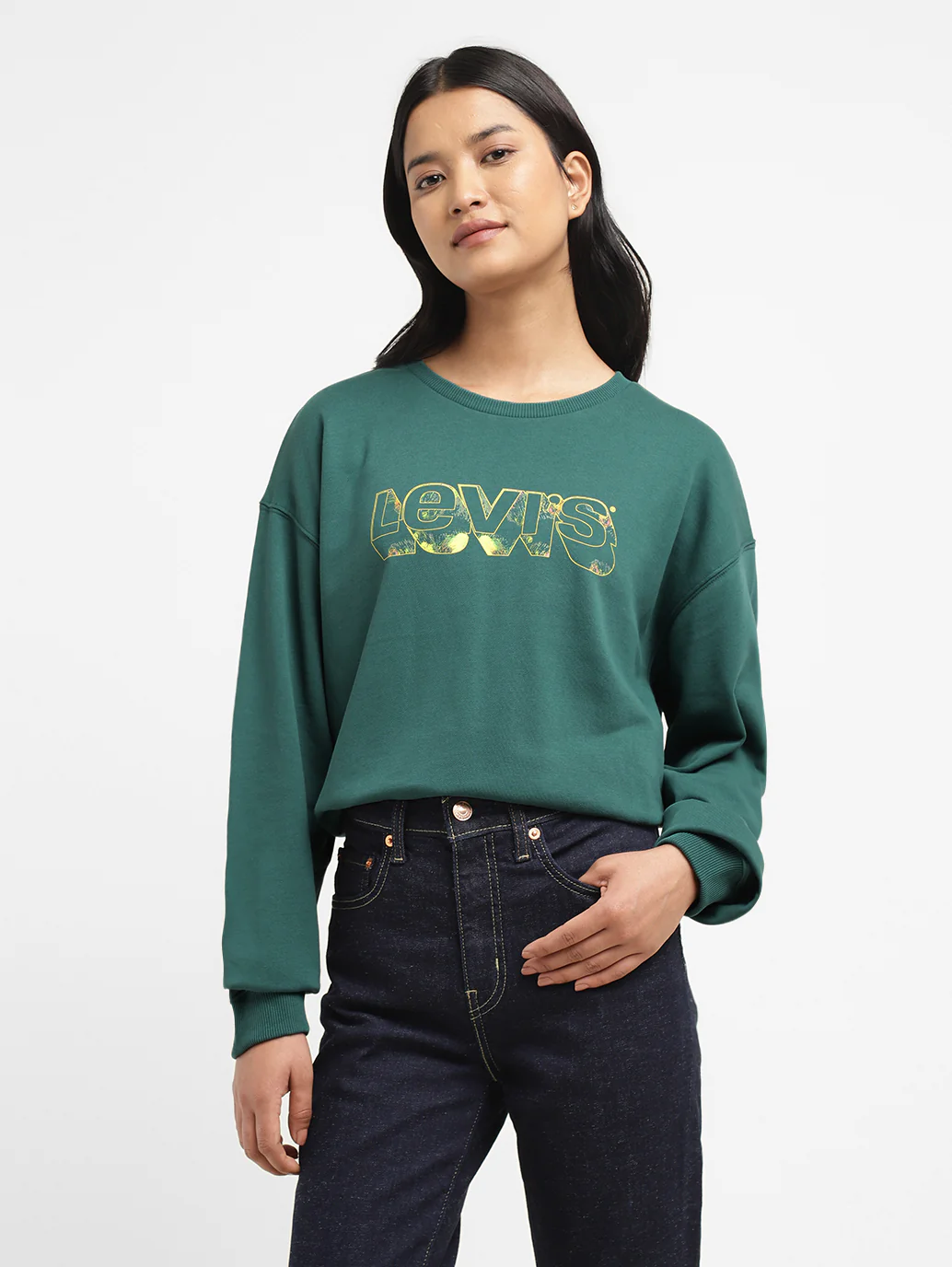 Womens Printed Crew Neck T-Shirt - Image 6