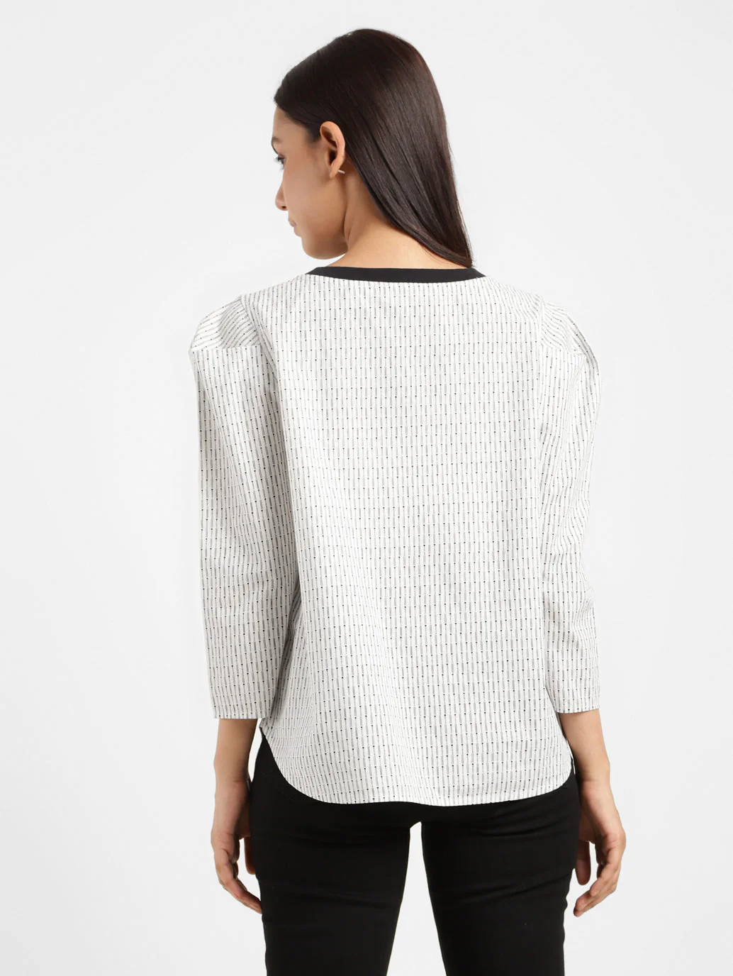 Women's Printed Crew Neck Top - Image 3