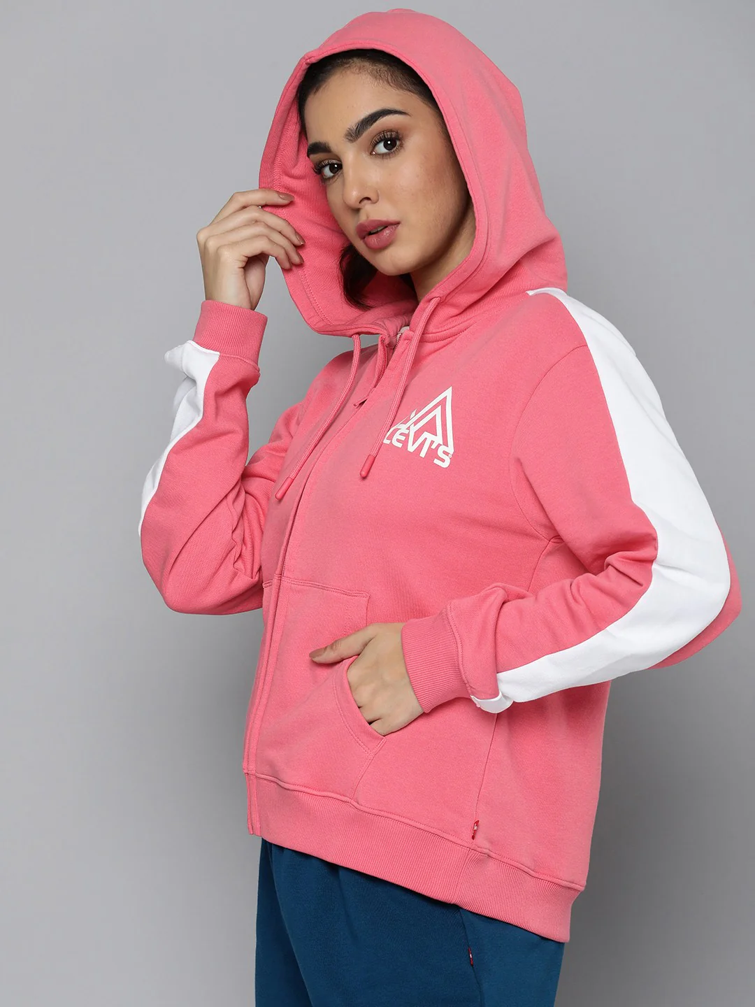 Women's Colorblock Hooded Sweatshirt - Image 3