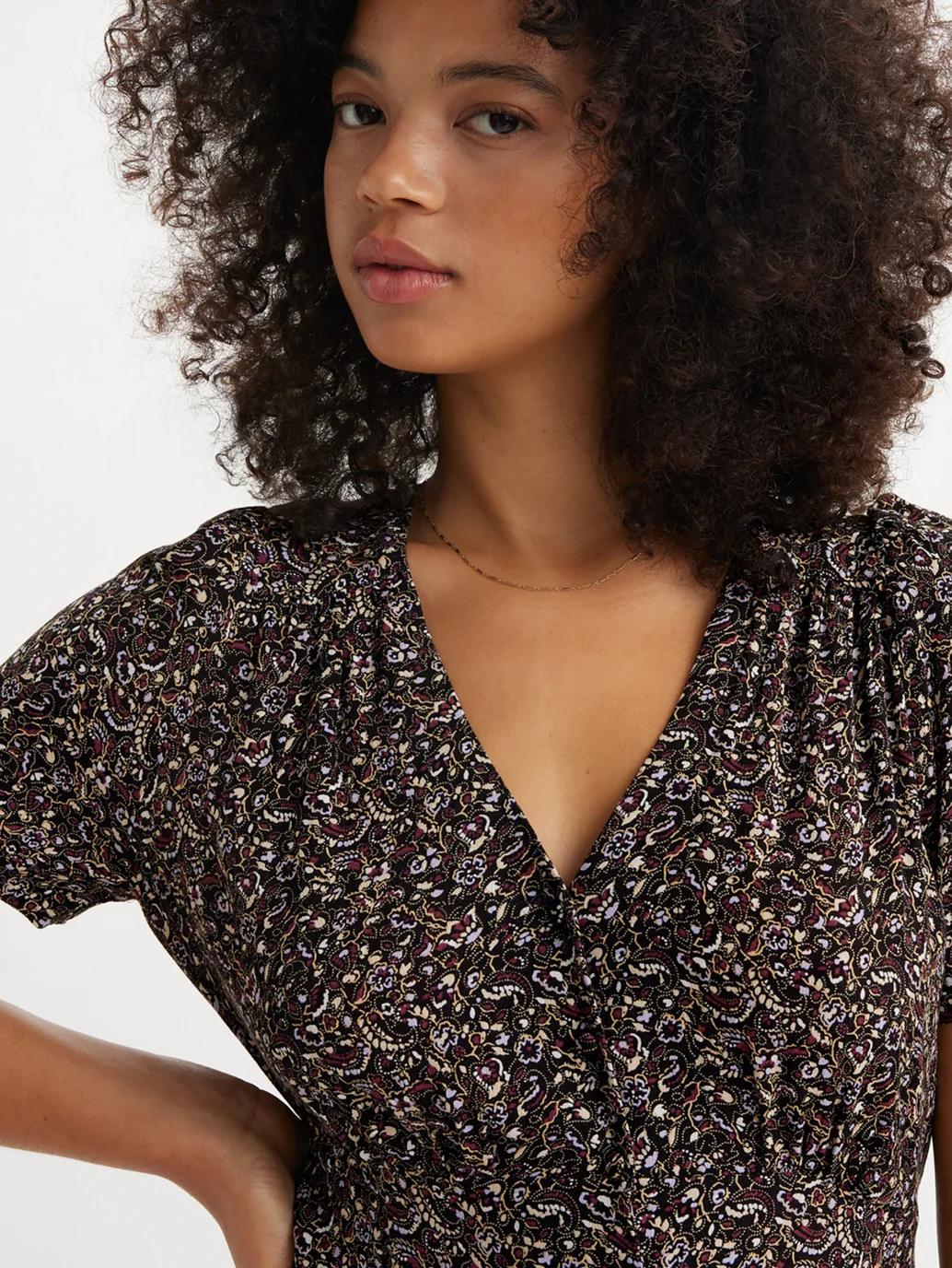 Women's Printed Multicolor Crew Neck Dress - Image 4