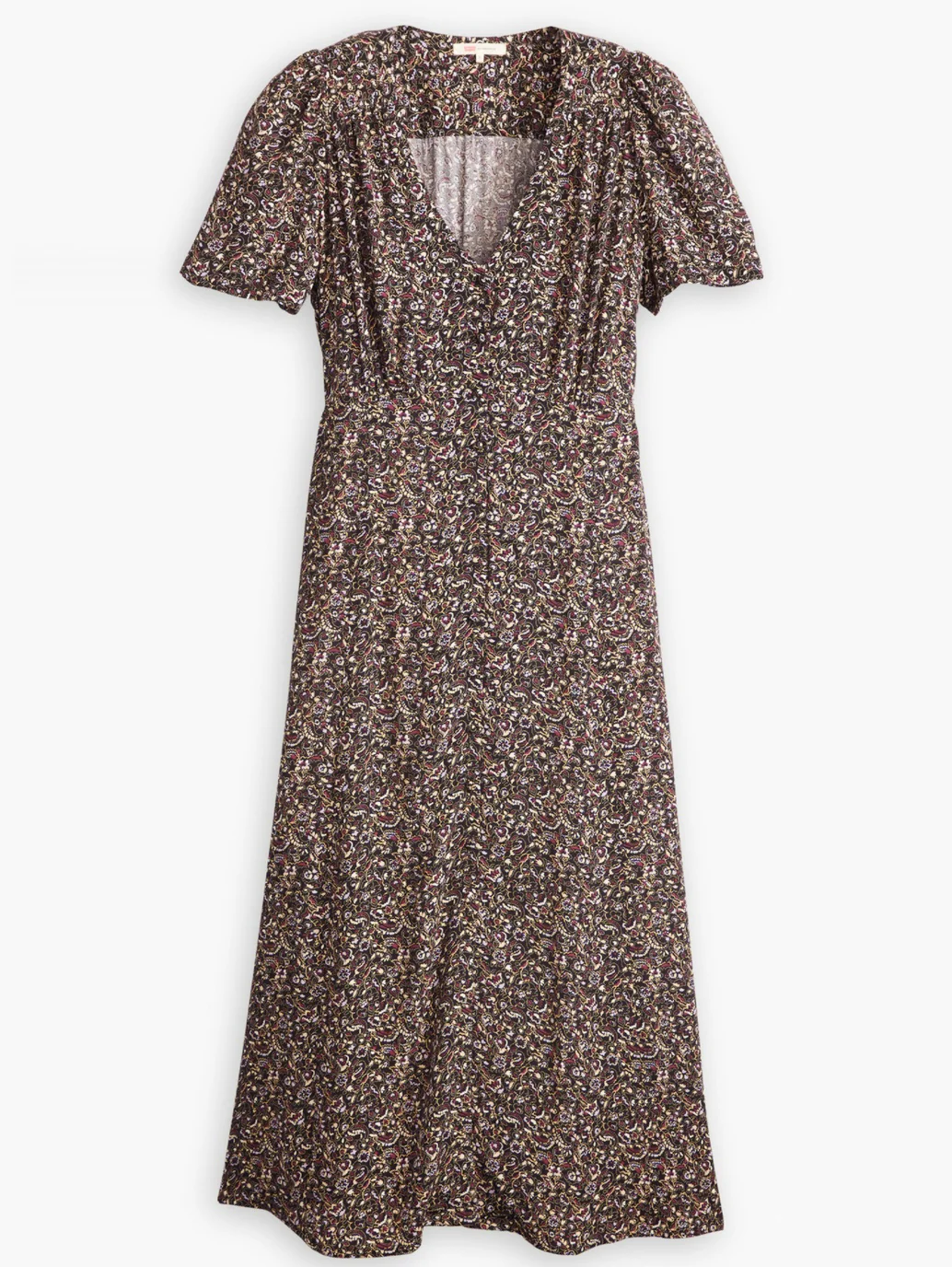 Women's Printed Multicolor Crew Neck Dress - Image 5