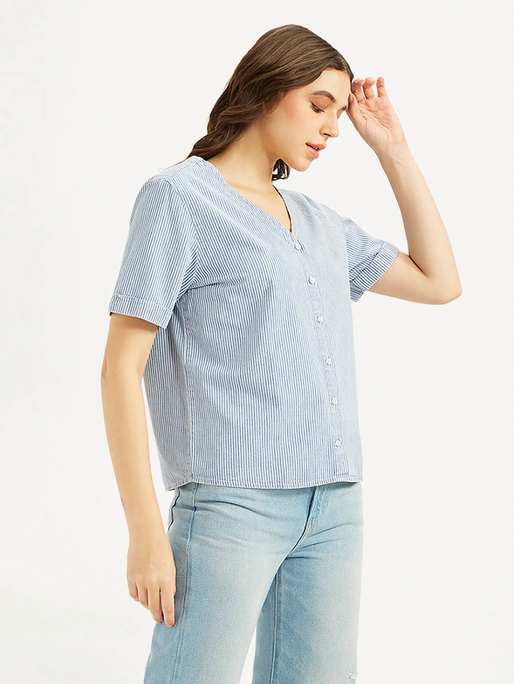Women's Striped Regular Fit Shirt - Image 5