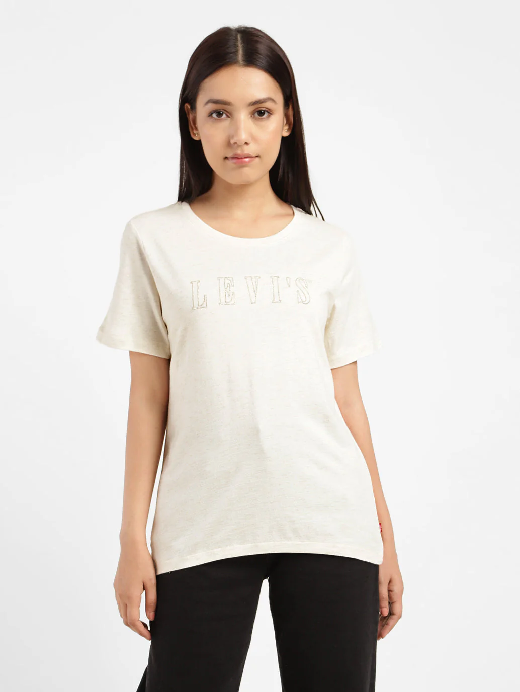 Women's Brand Logo Crew Neck T-shirt