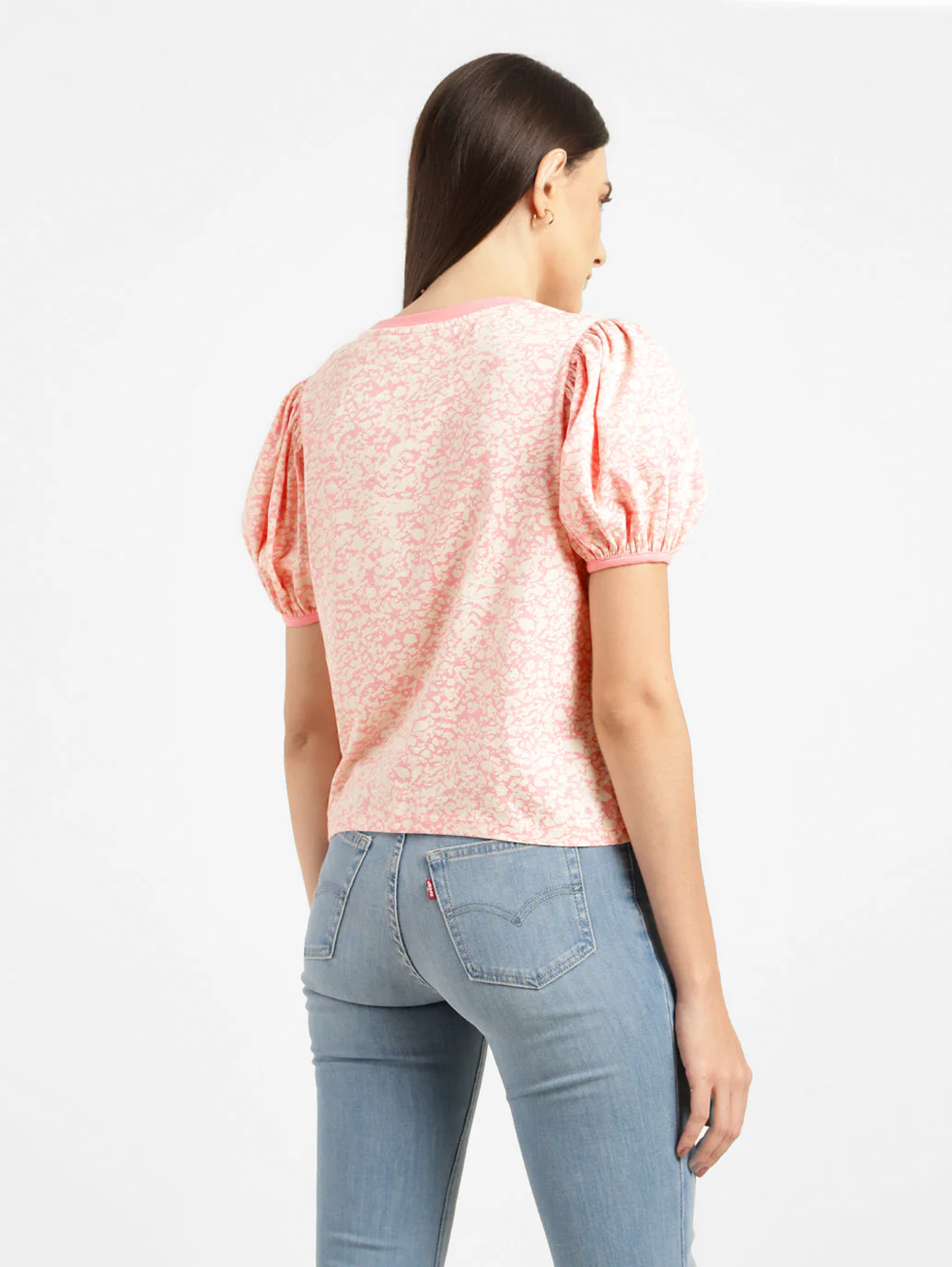Women's Printed Crew Neck Top - Image 3