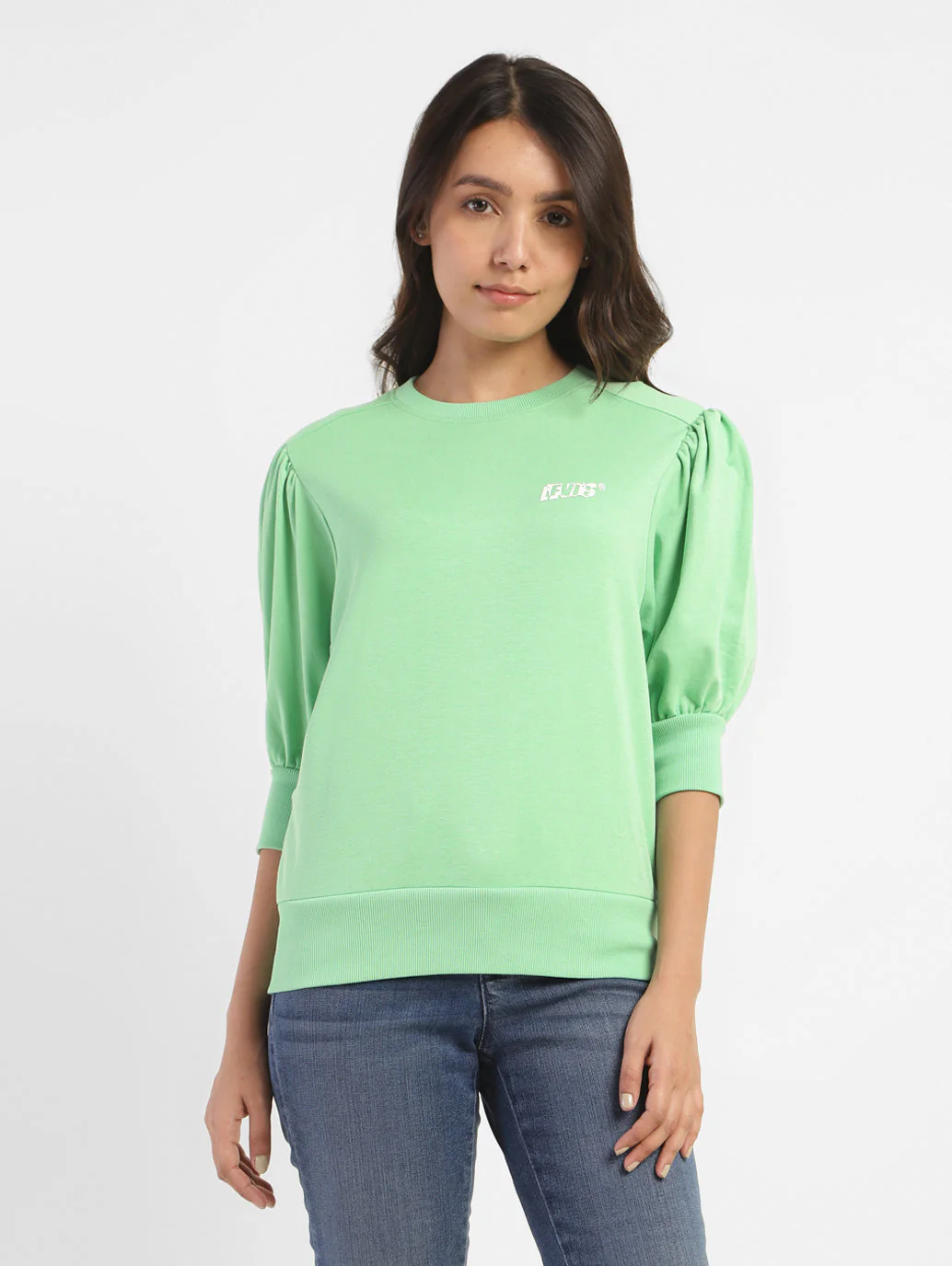 Women's Solid Round Neck Top - Image 2