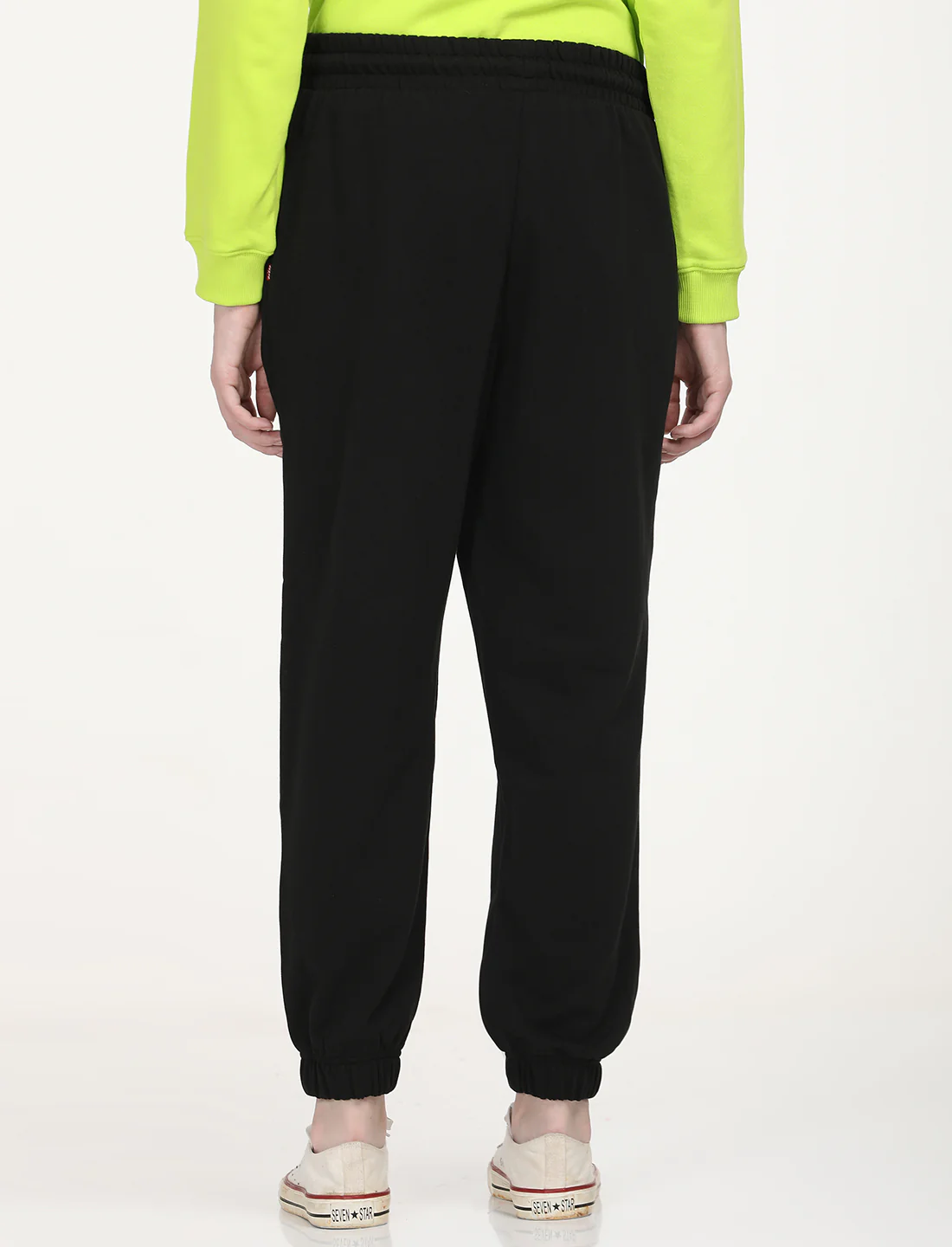 Women's Regular Fit Black Joggers - Image 4