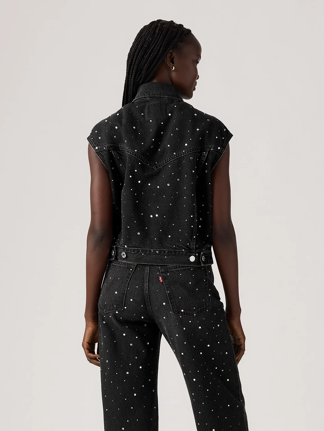 Women's Shrunken '90s Trucker Vest - Image 3