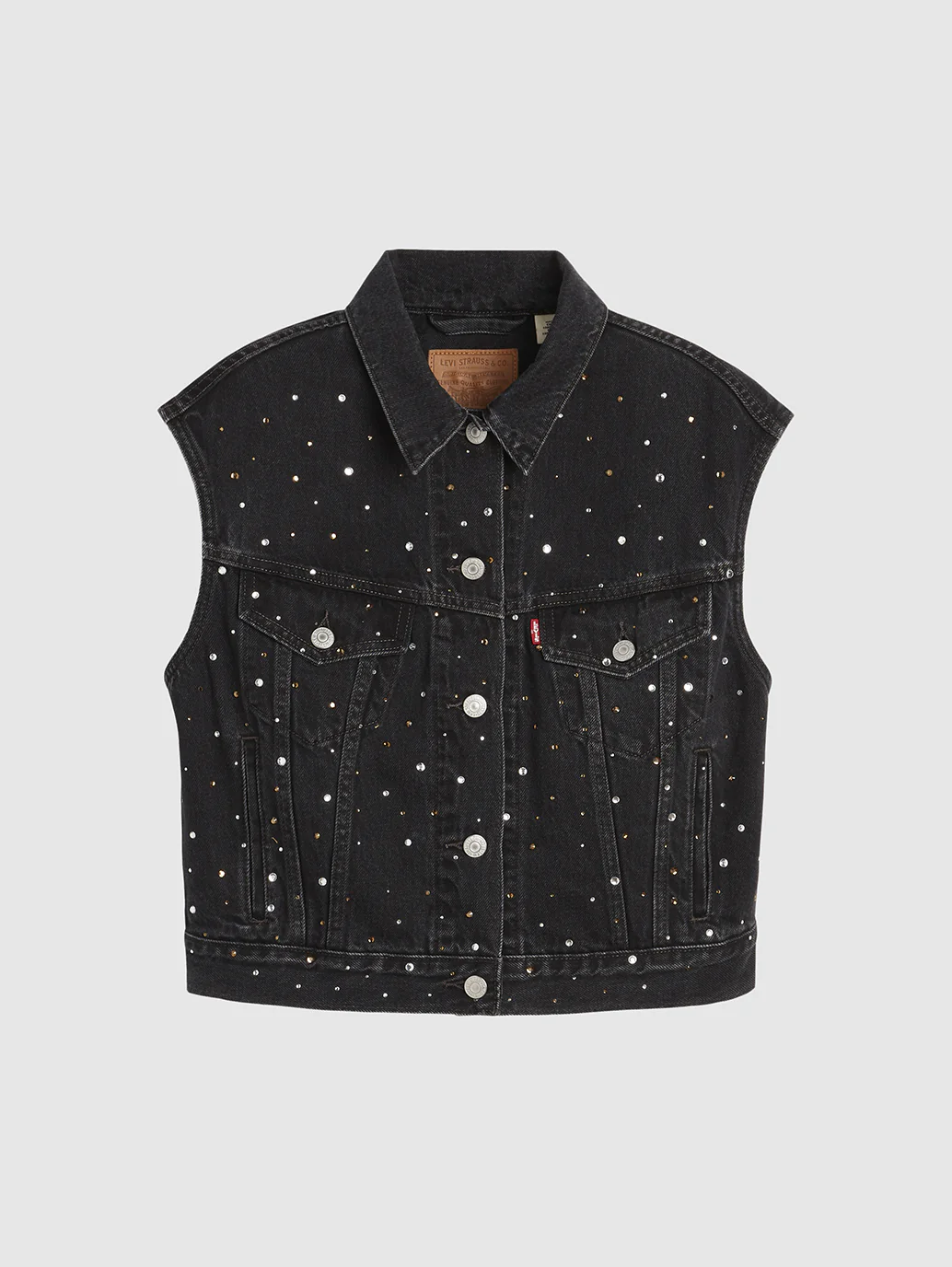 Women's Shrunken '90s Trucker Vest - Image 5
