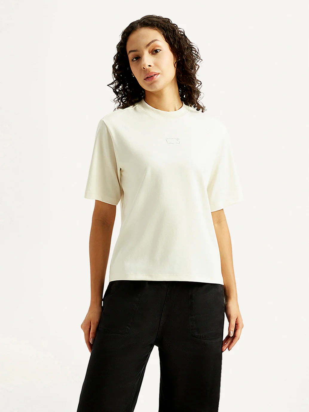 Women's Solid Crew Neck T-shirt