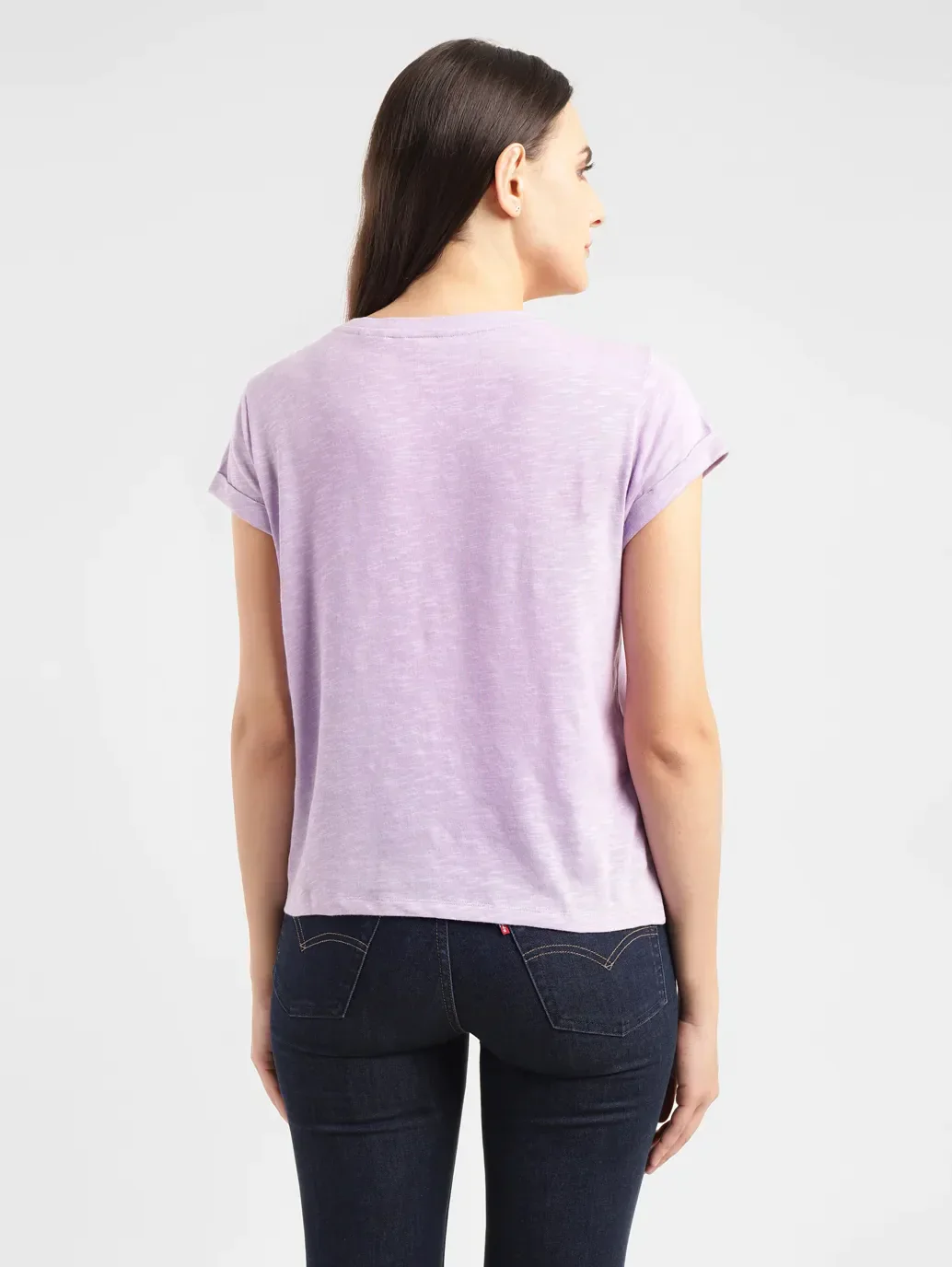 Women's Solid Crew Neck T-shirt - Image 3
