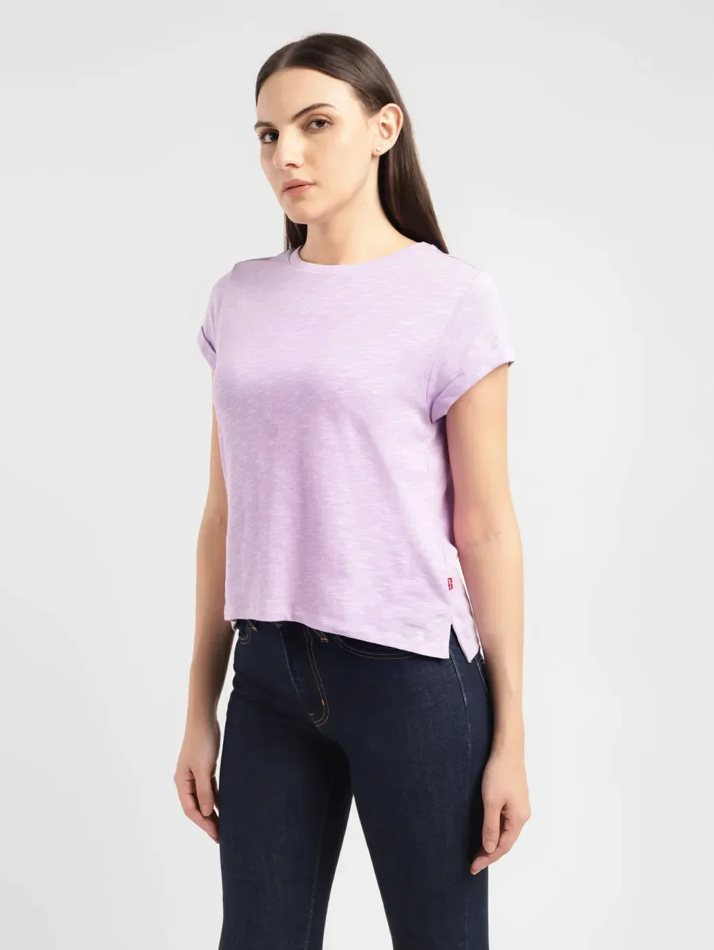 Women's Solid Crew Neck T-shirt - Image 4