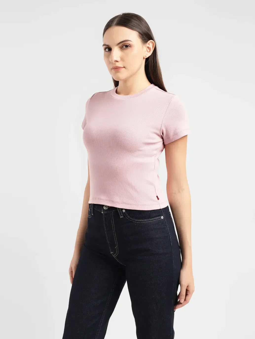 Women's Solid Crew Neck T-shirt - Image 4