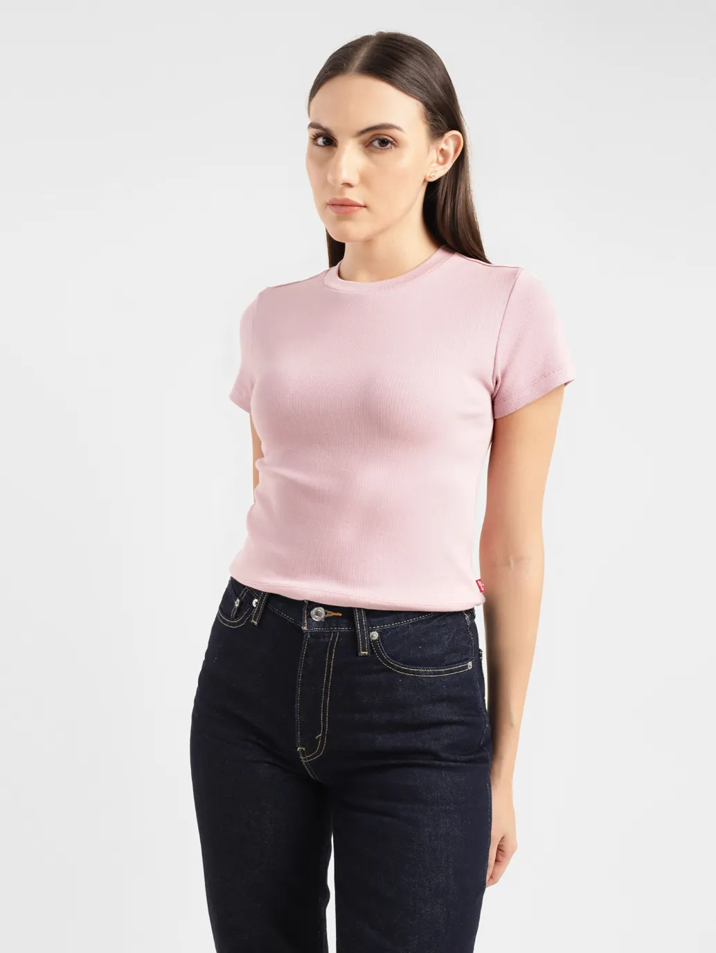 Women's Solid Crew Neck T-shirt - Image 6