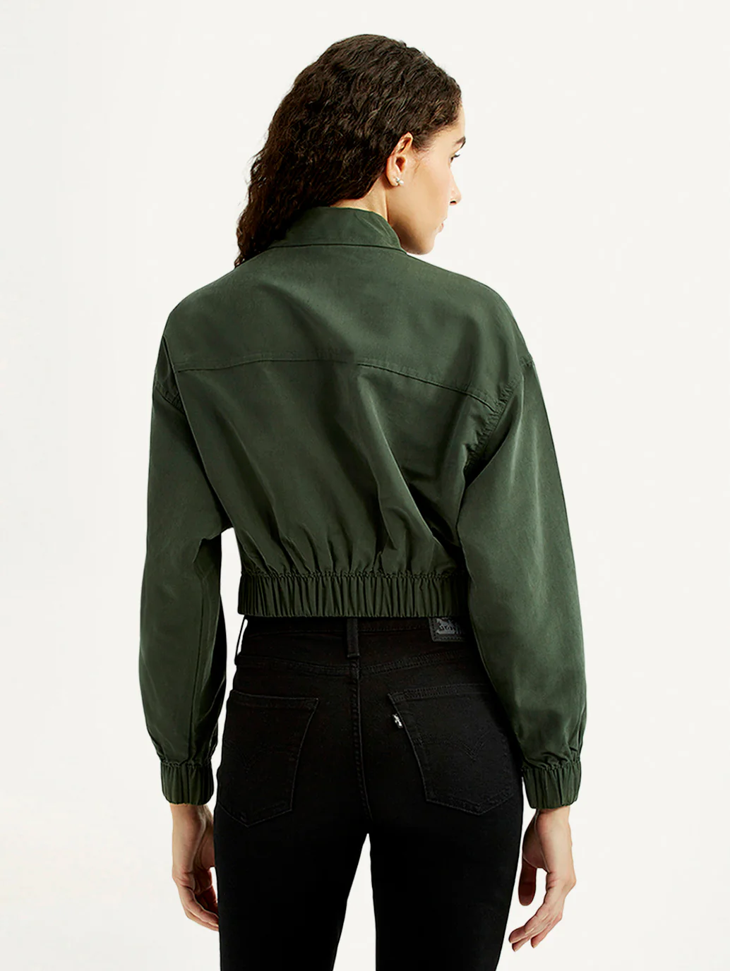 Women's Solid Regular Fit Trucker Jacket - Image 2