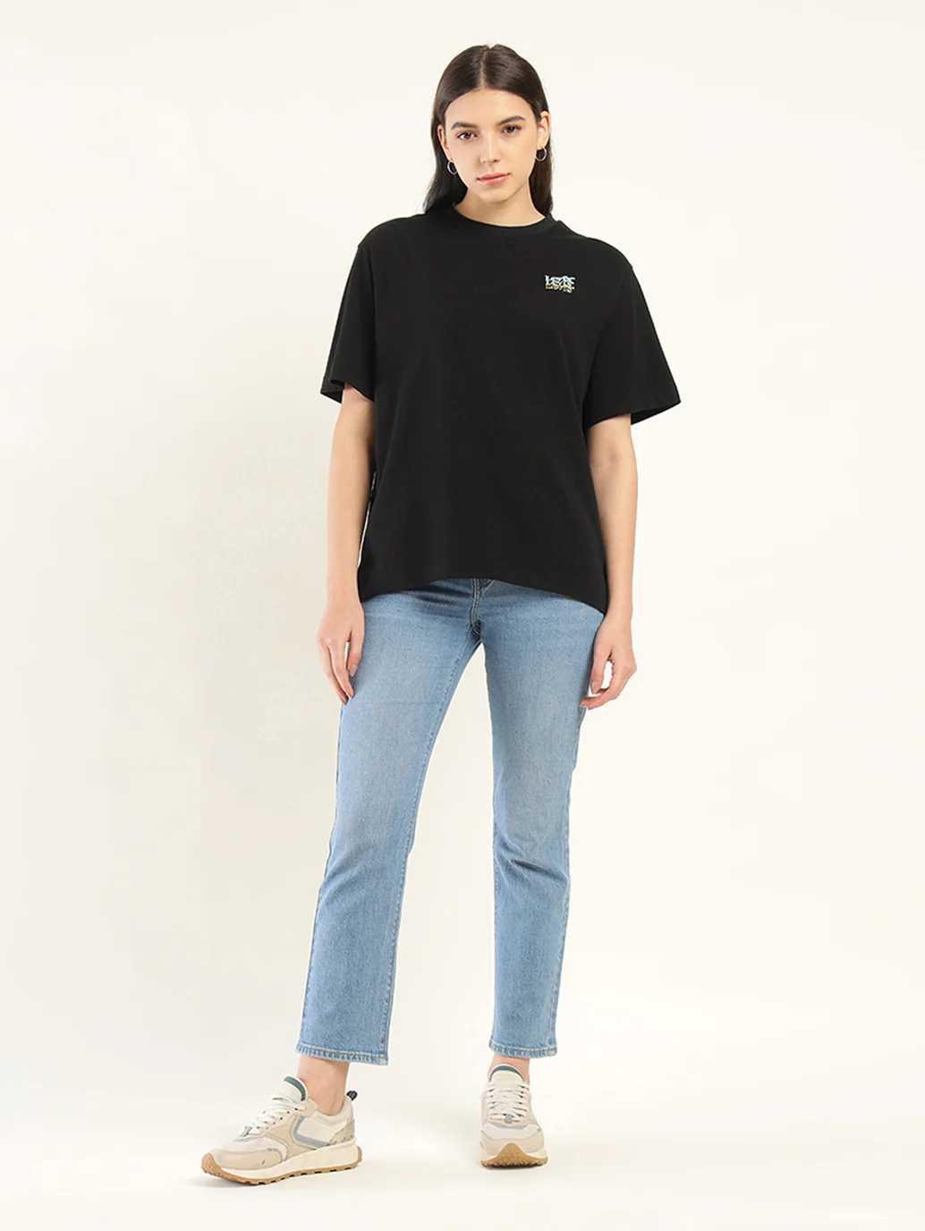 Women's Typographic Oversized T-Shirt - Image 6