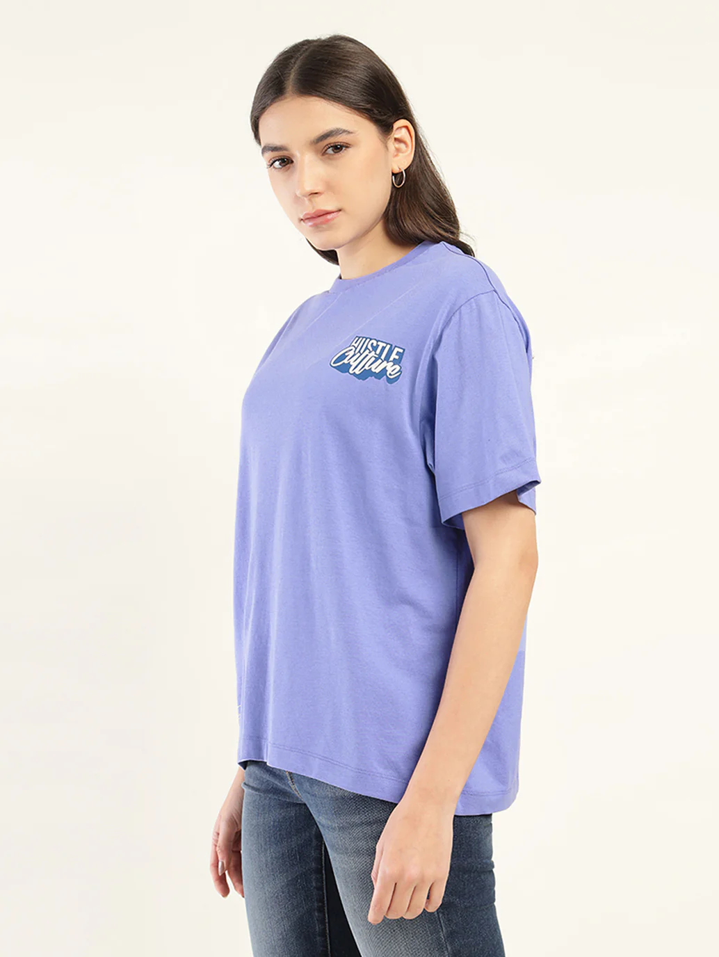 Women's Typographic Oversized T-Shirt - Image 5