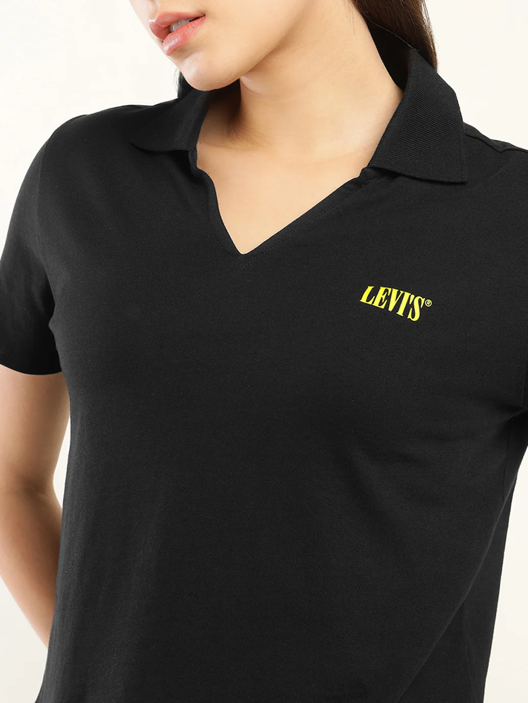 Women's Solid Polo T-Shirt - Image 4