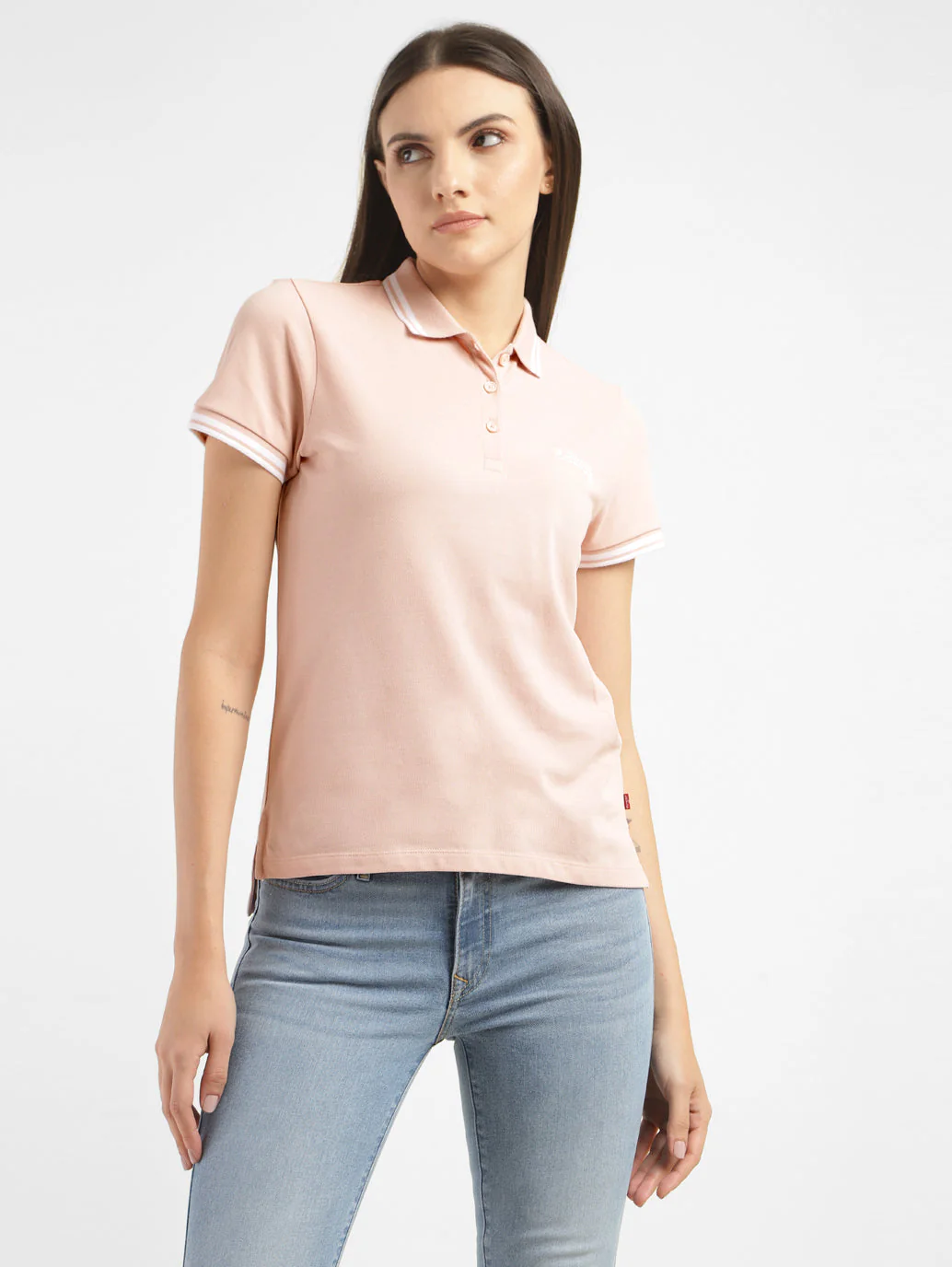 Women's Solid Polo T-shirt - Image 2
