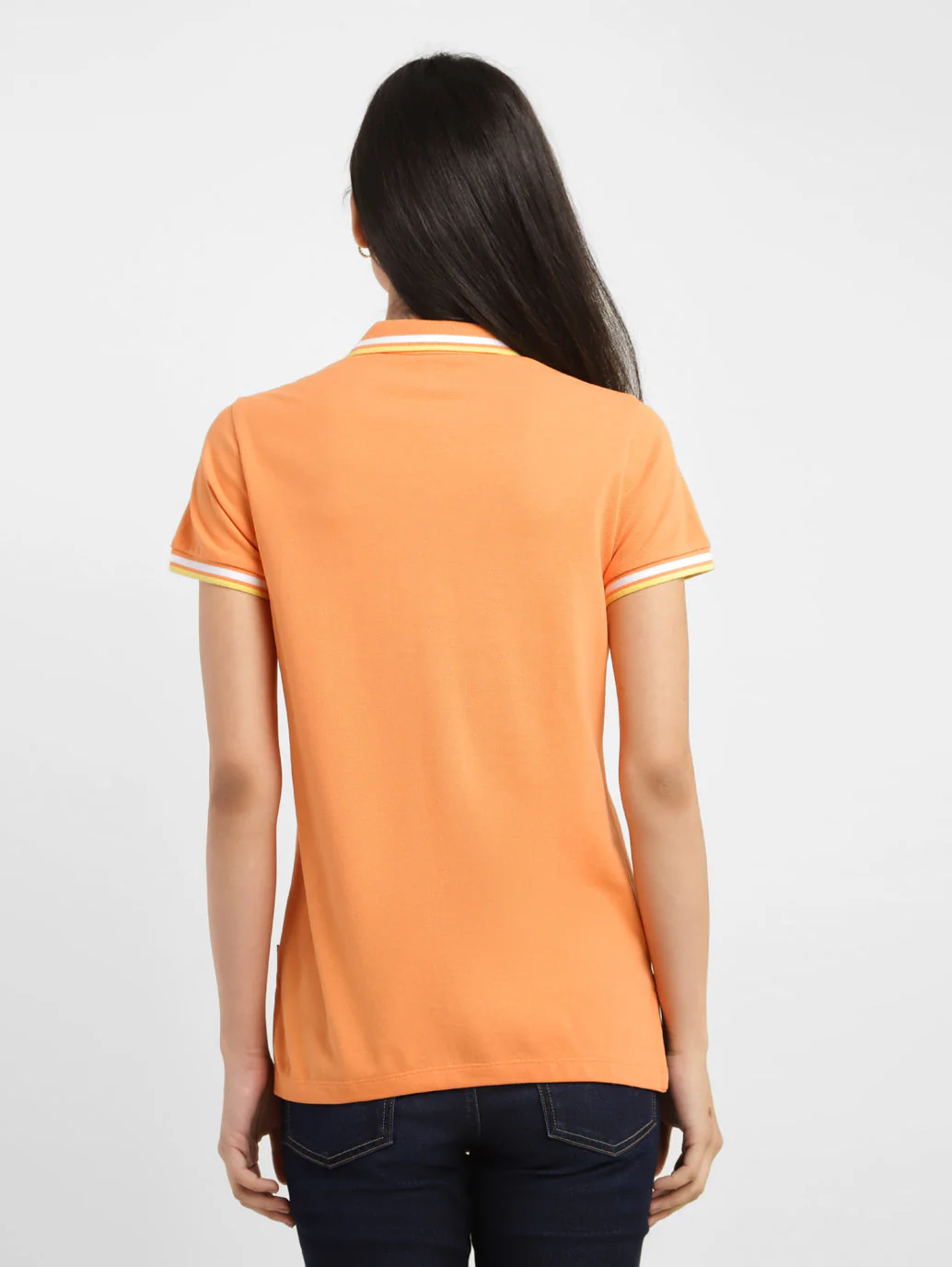 Women's Solid Polo T-shirt - Image 3