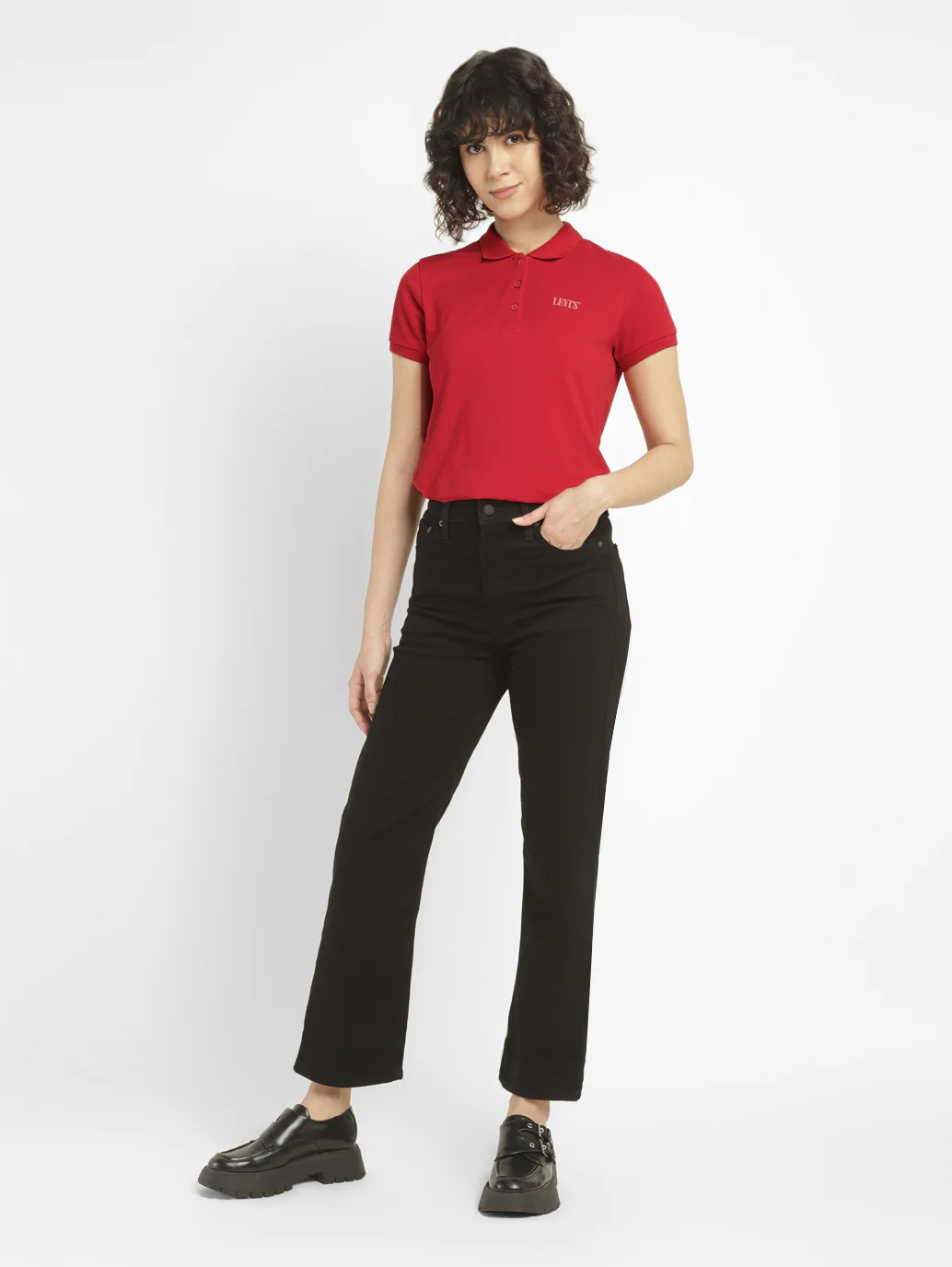 Women's Solid Polo T-shirt - Image 2