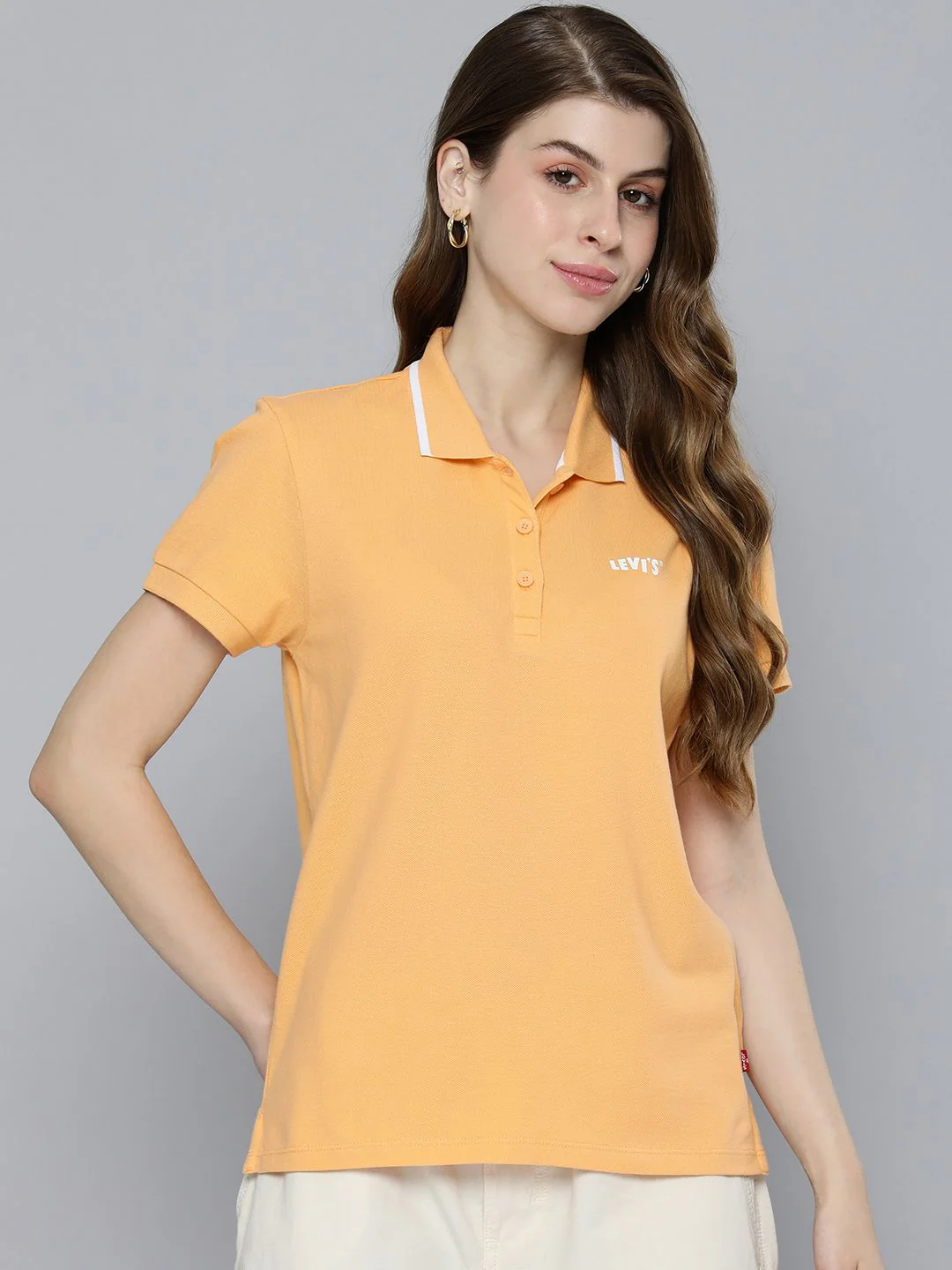 Women's Solid Polo T-shirt - Image 3
