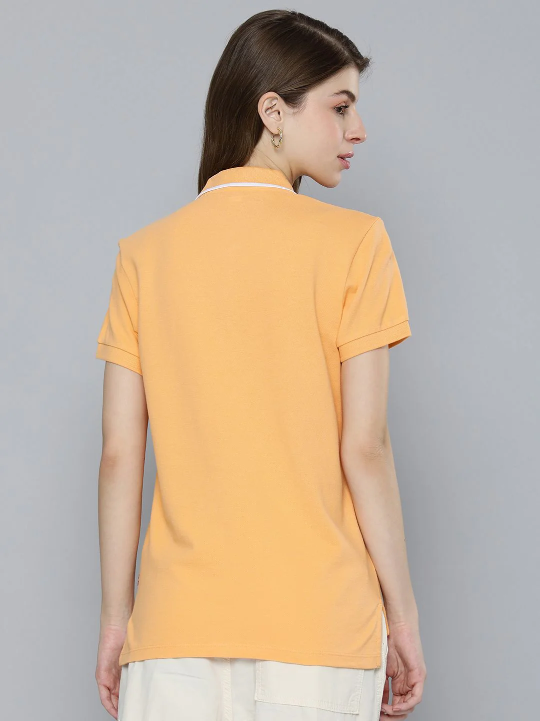 Women's Solid Polo T-shirt - Image 4