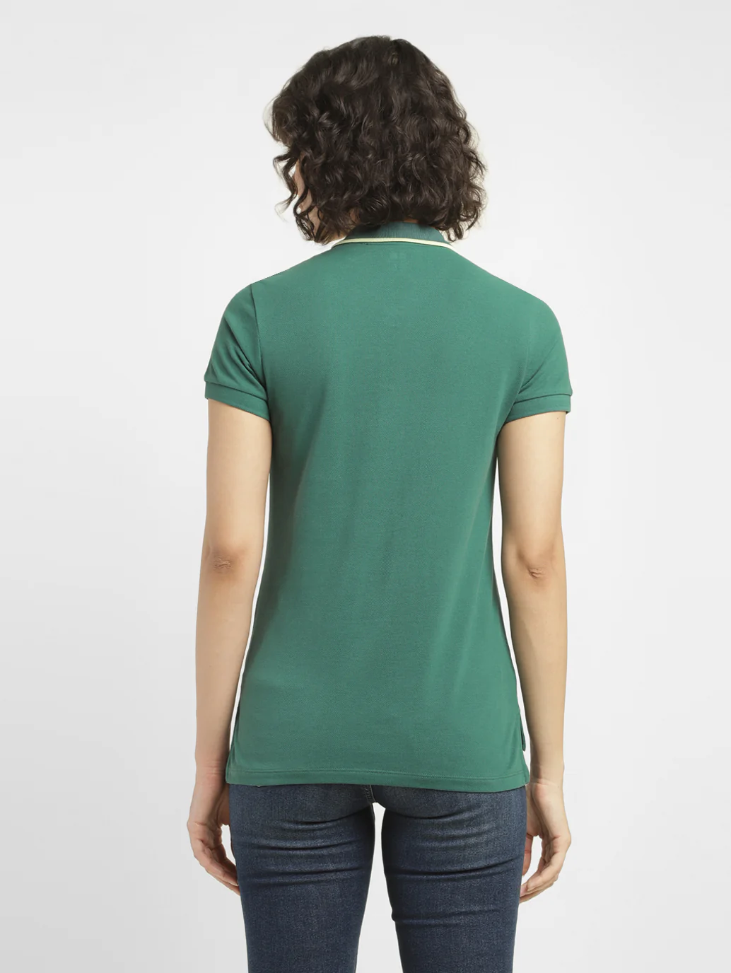 Women's Solid Polo T-shirt - Image 2