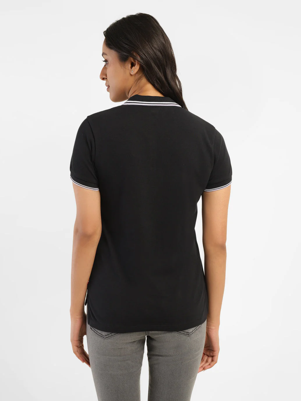 Women's Solid Polo T-shirt - Image 3