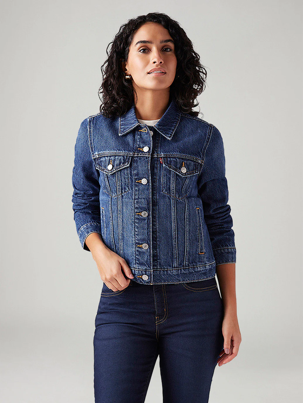 Women's Solid Regular Fit Jacket - Image 2