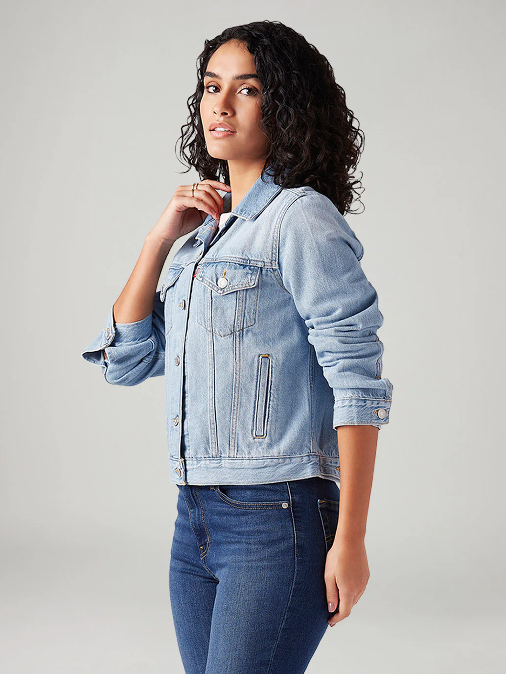Women's Solid Regular Fit Jacket - Image 5