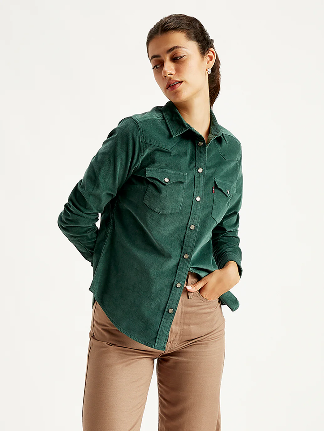 Women's Solid Regular Fit Shirt - Image 3