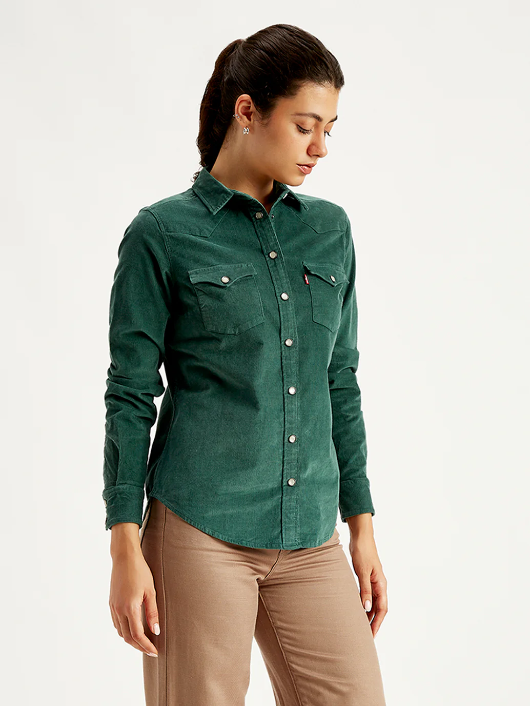 Women's Solid Regular Fit Shirt - Image 4