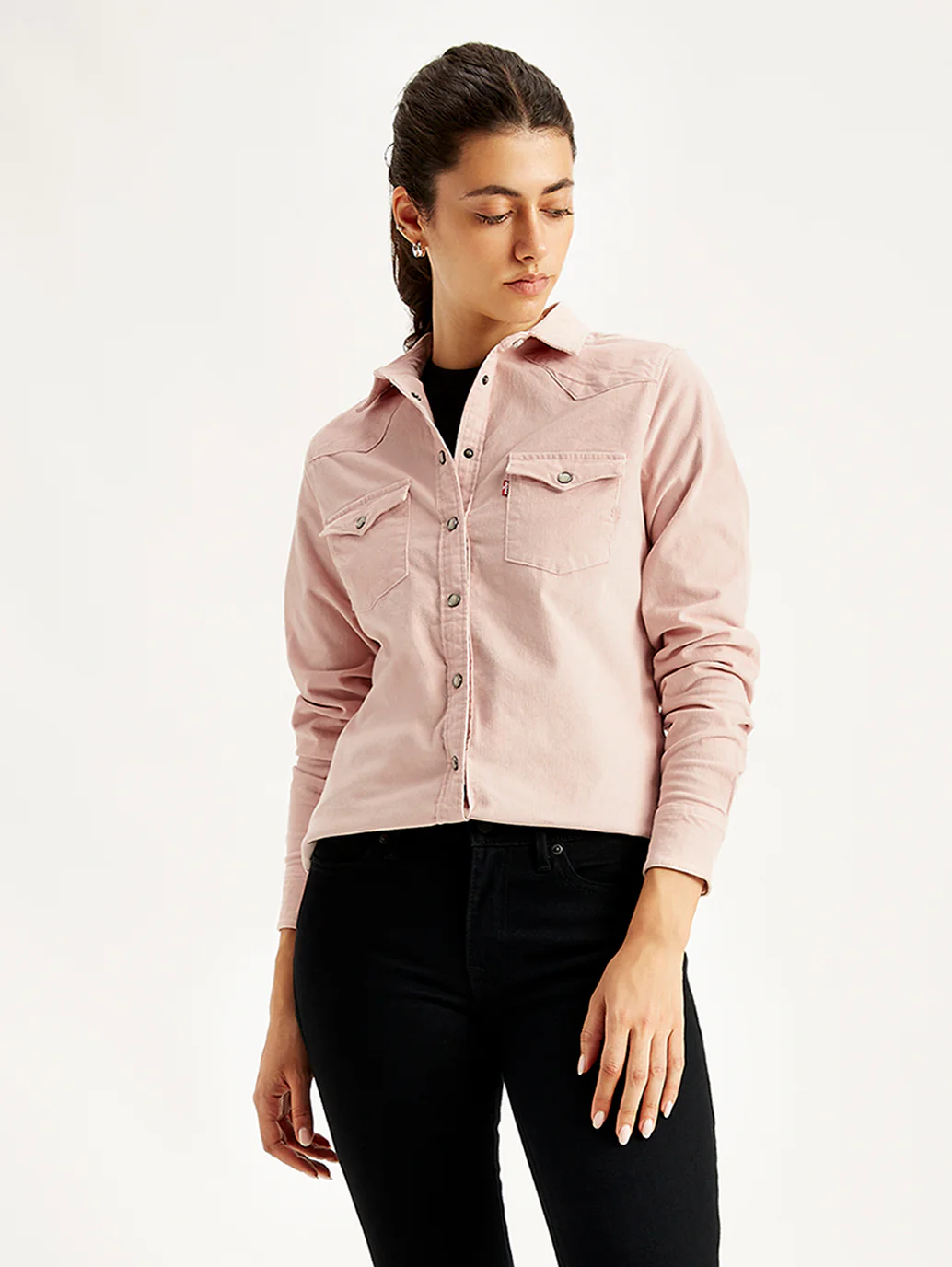 Women's Solid Regular Fit Shirt - Image 3