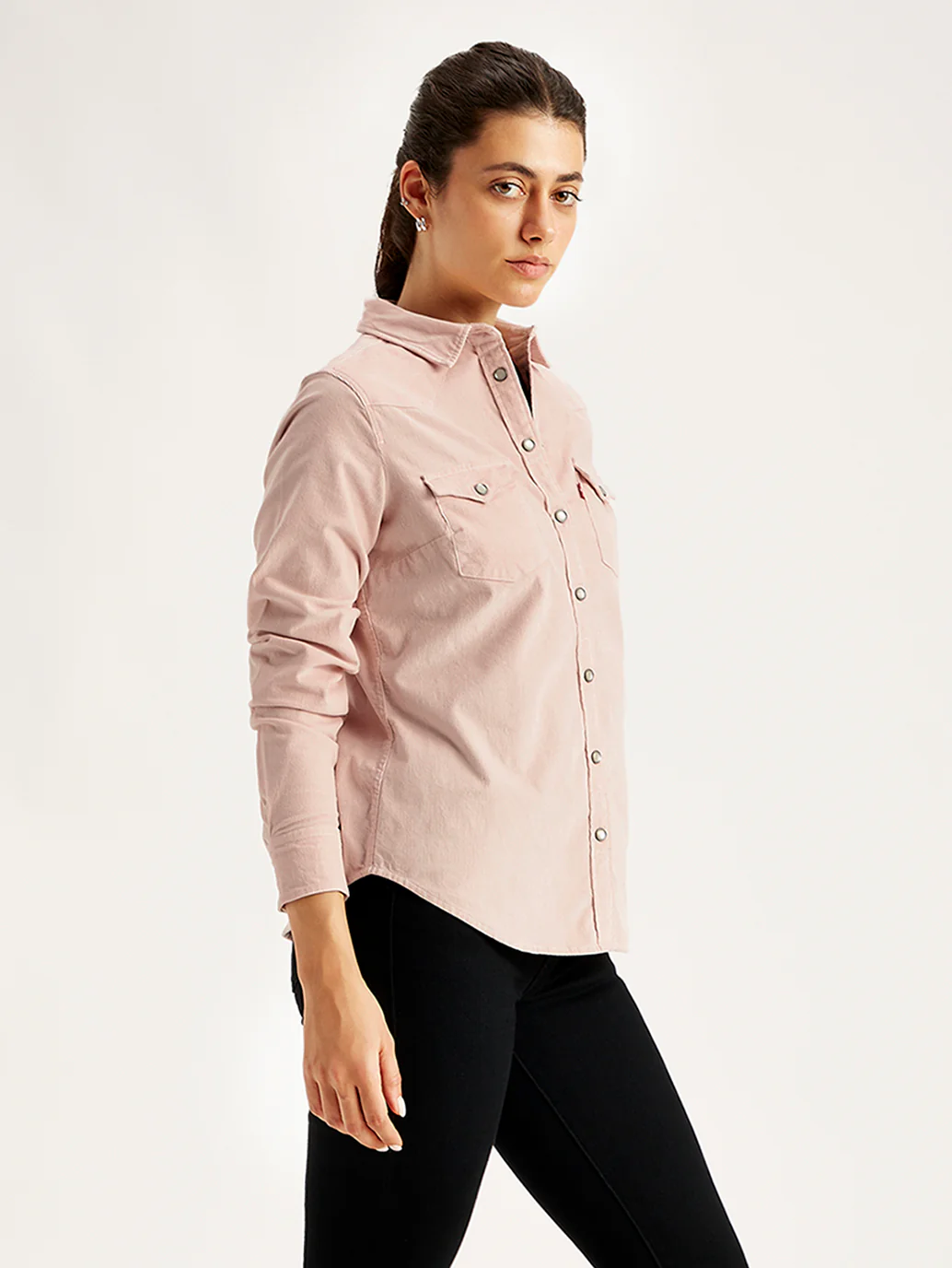 Women's Solid Regular Fit Shirt - Image 4