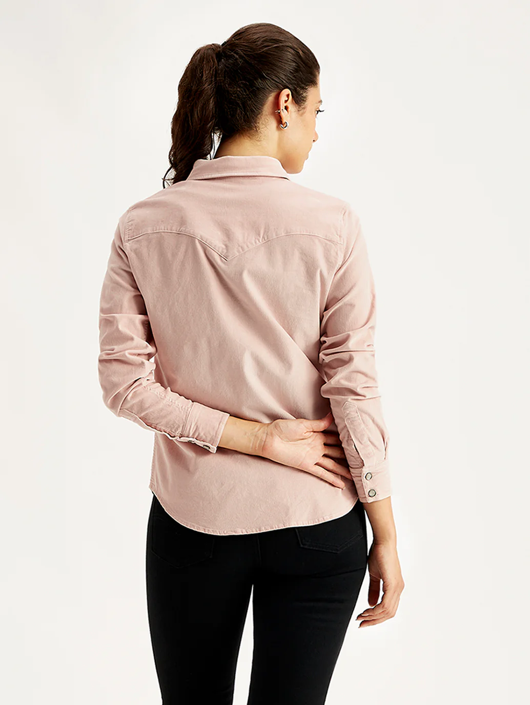 Women's Solid Regular Fit Shirt - Image 5