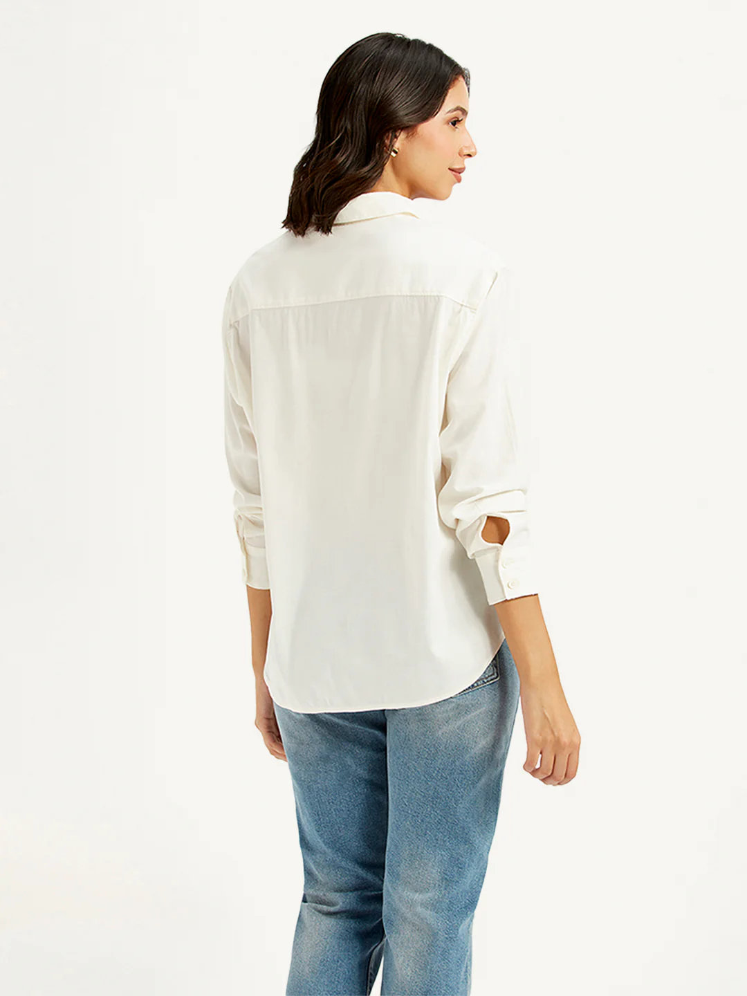 Women's Solid Relaxed Fit Shirt - Image 2