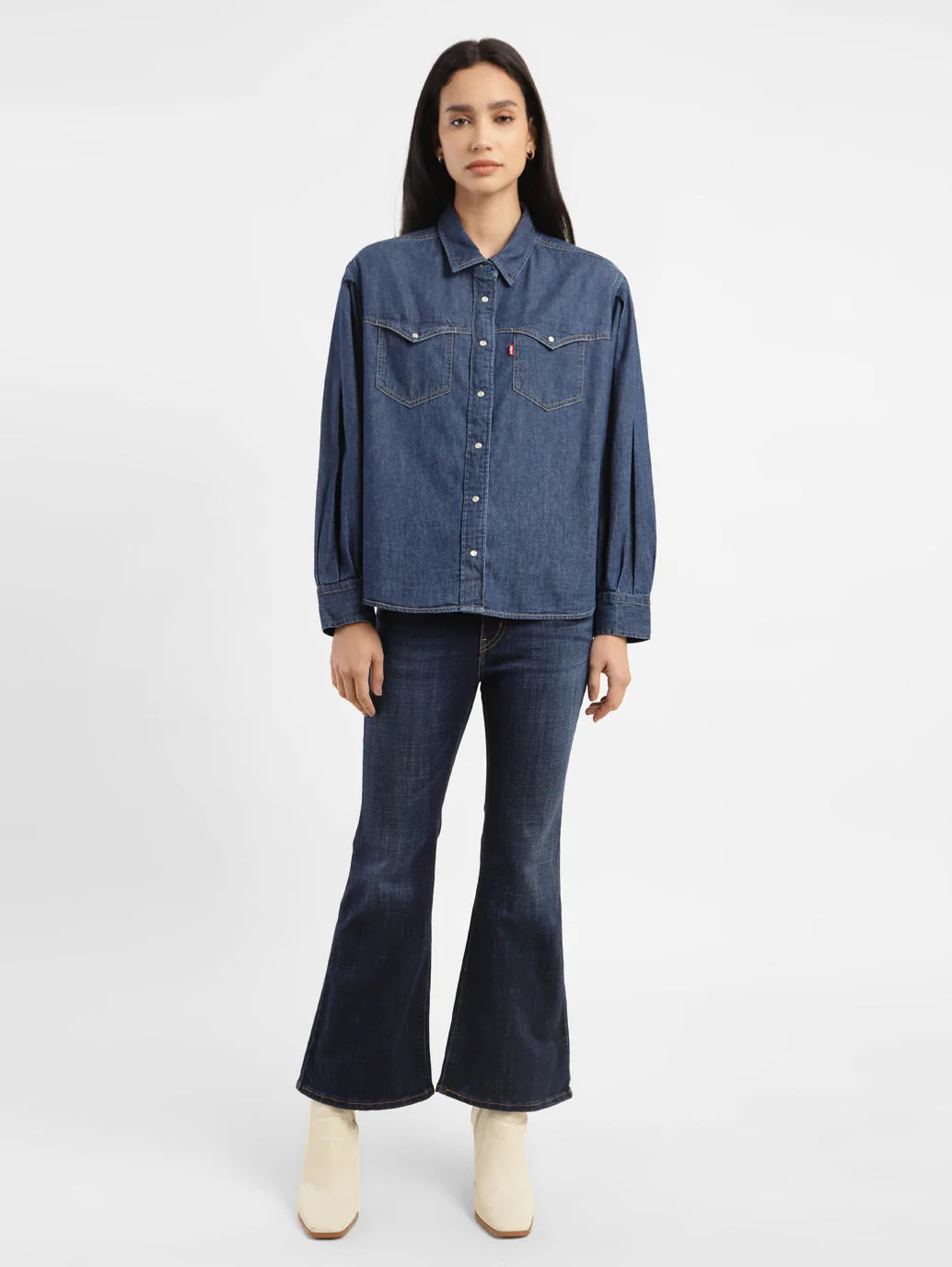 Women's Solid Oversized Shirt - Image 6