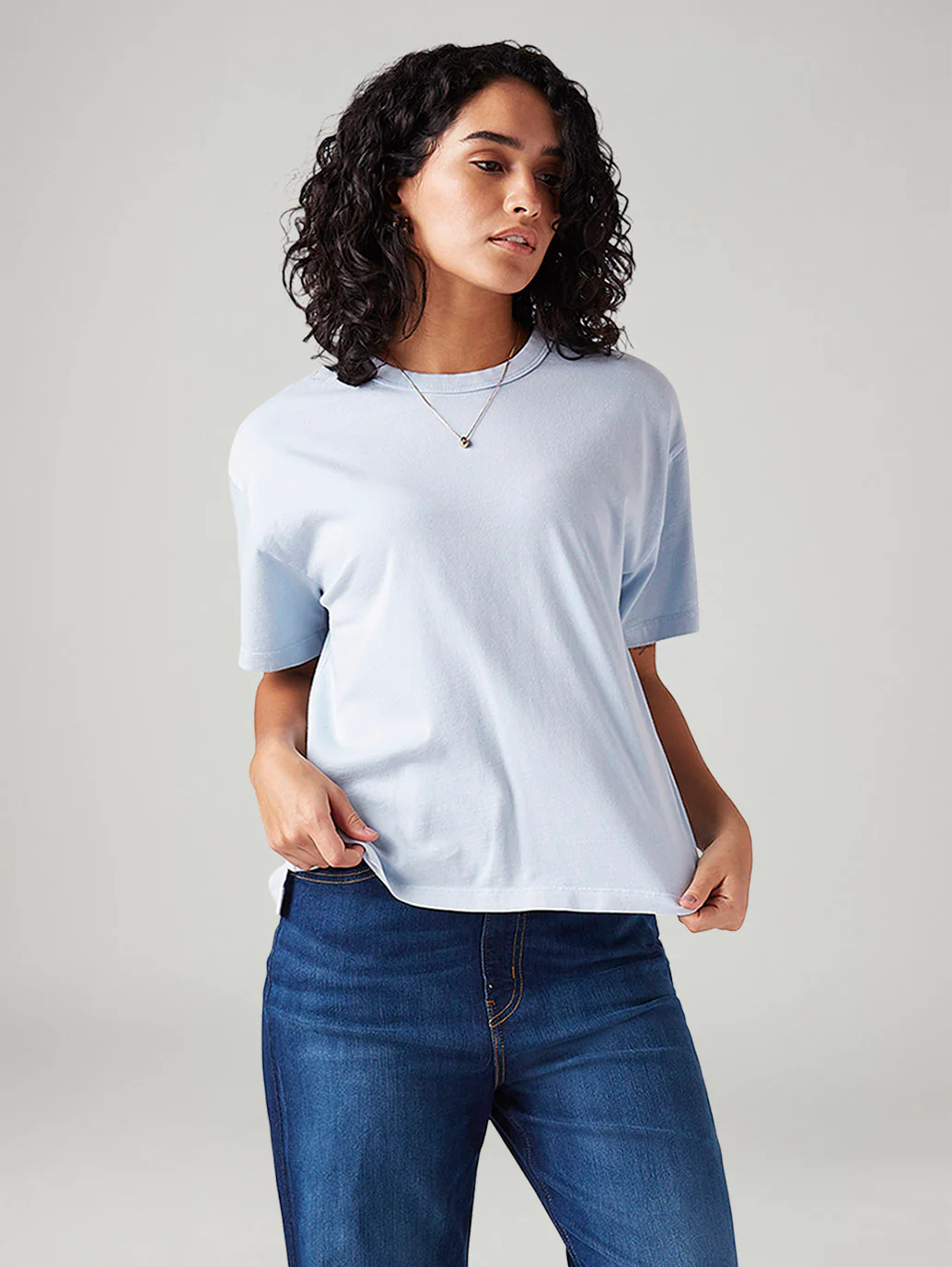 Women's Solid Relaxed Fit T-Shirt - Image 5