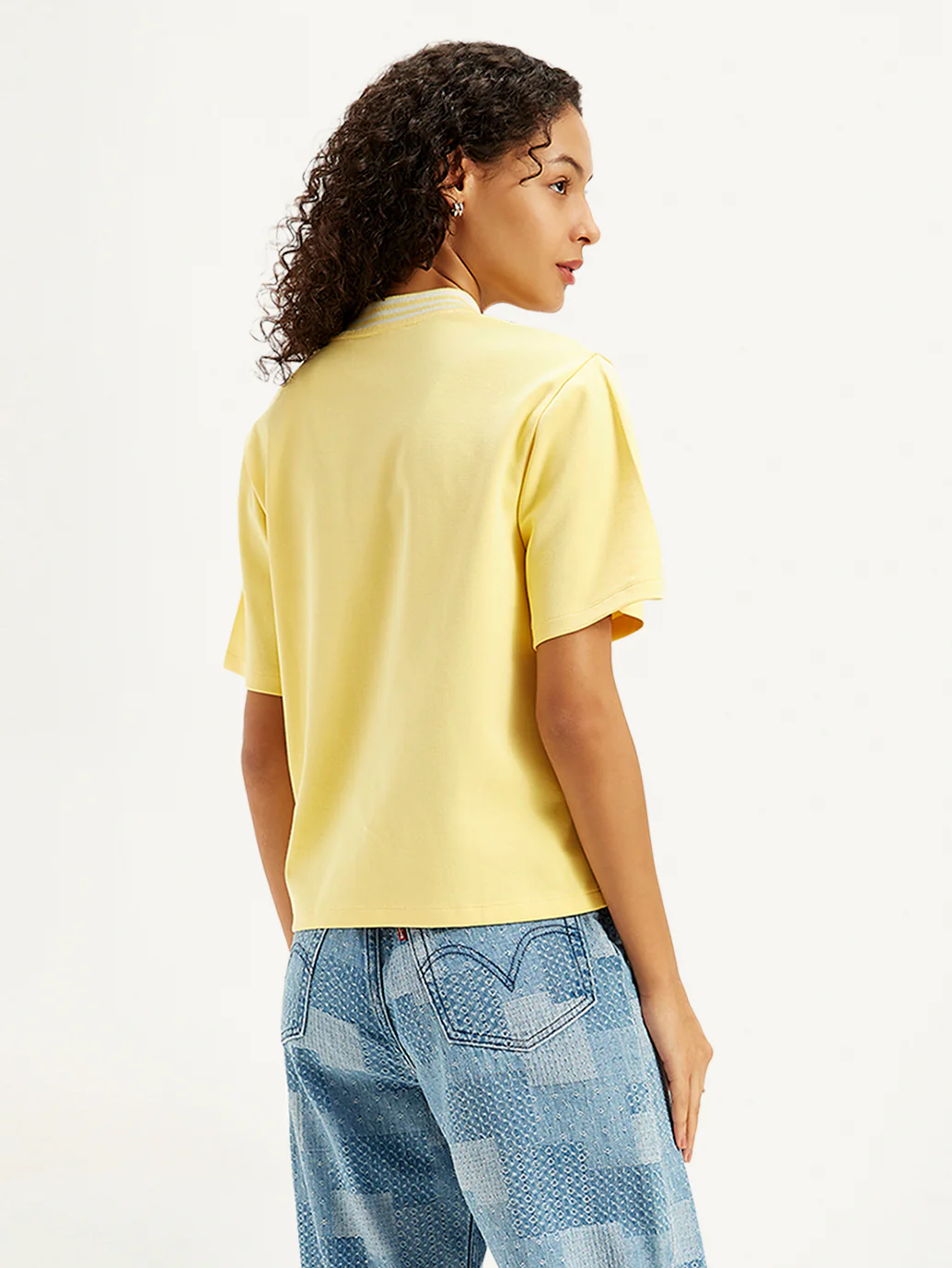 Women's Solid Relaxed Fit T-Shirt - Image 5
