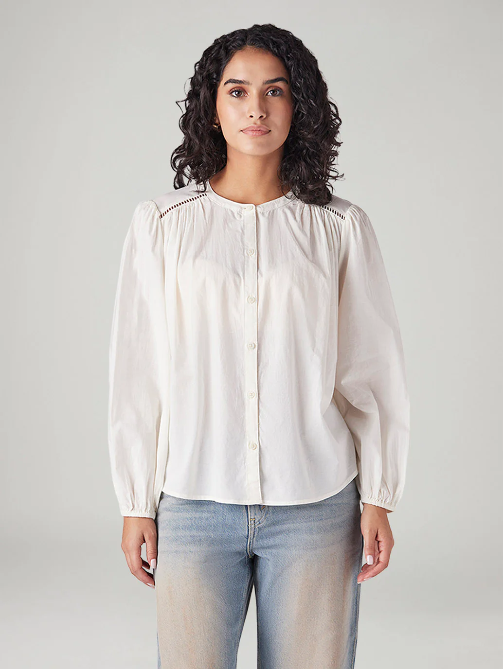 Women's Solid Relaxed Fit Top - Image 2