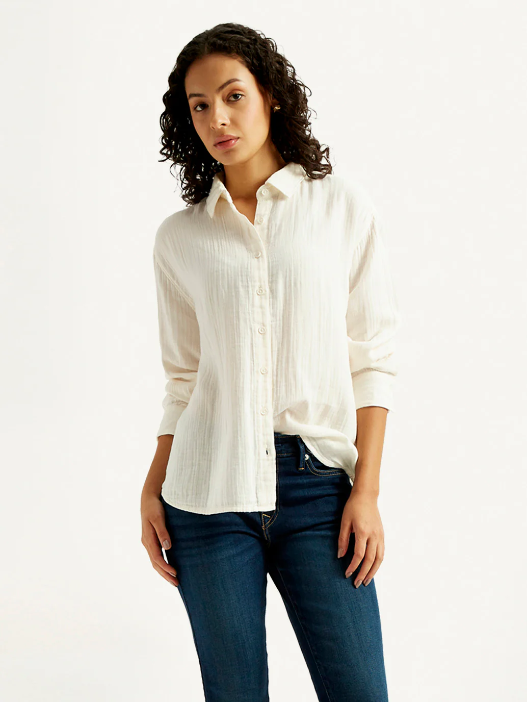 Women's Solid Relaxed Fit Shirt