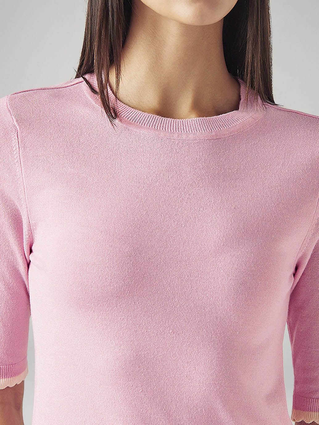 Women's Solid Slim Fit T-Shirt - Image 2