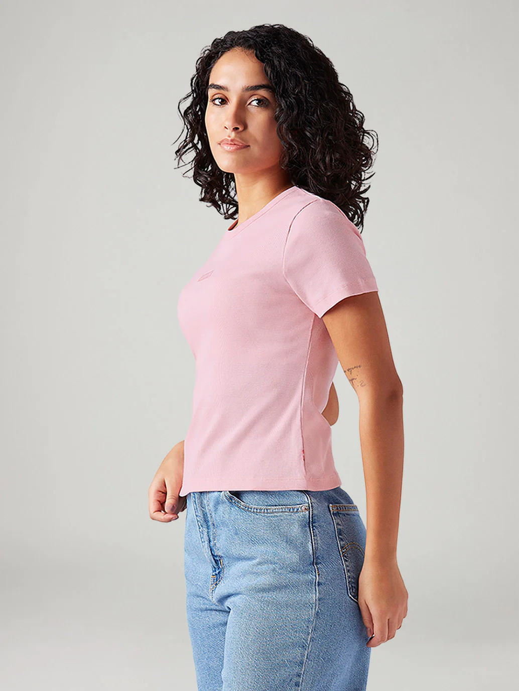 Women's Solid Slim Fit T-Shirt - Image 5
