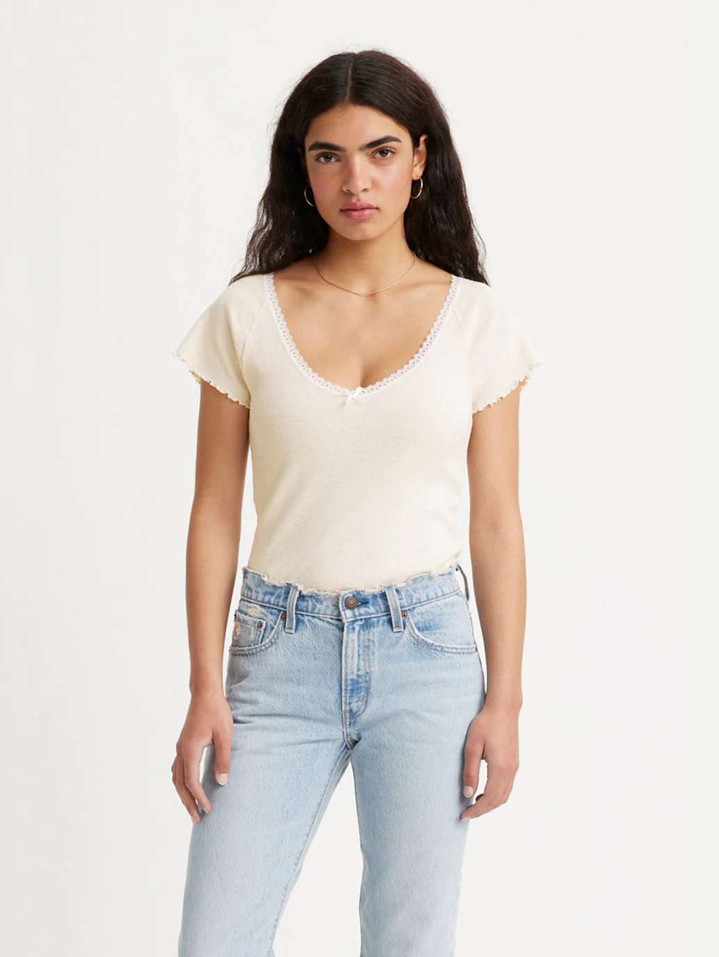 Women's Solid Scoop Neck Top - Image 2